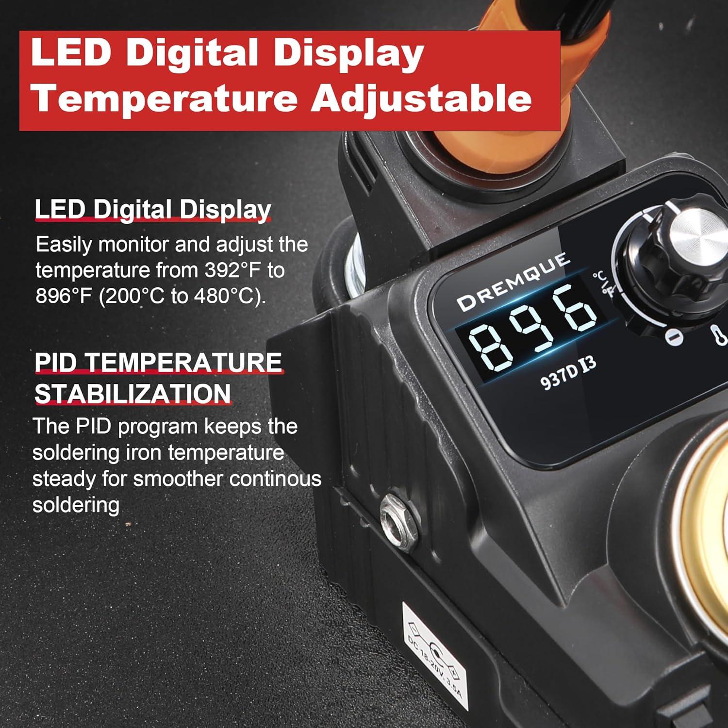 Estación de Soldadura Inalámbrica Dremque 18V con 5 Puntas