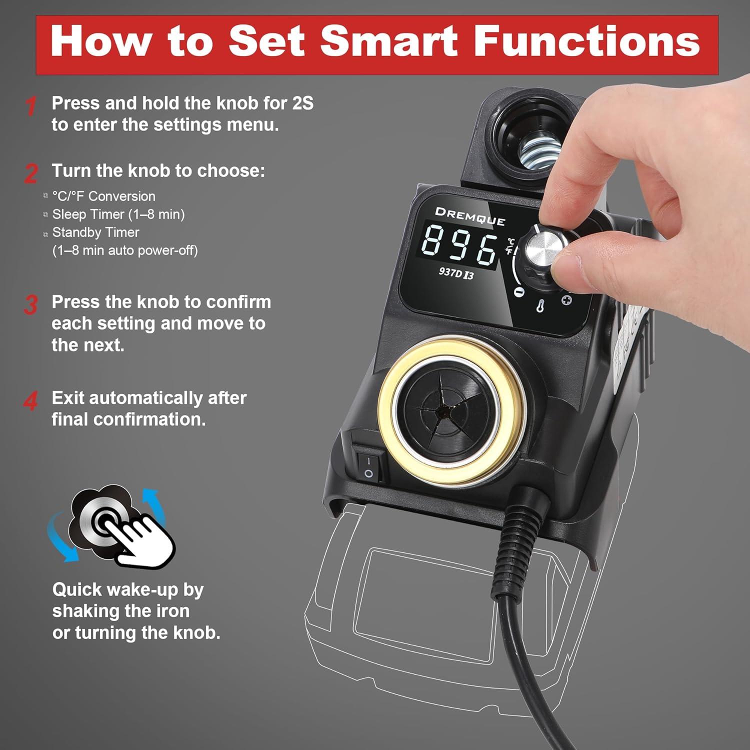 Estación de Soldadura Inalámbrica Dremque 18V con 5 Puntas