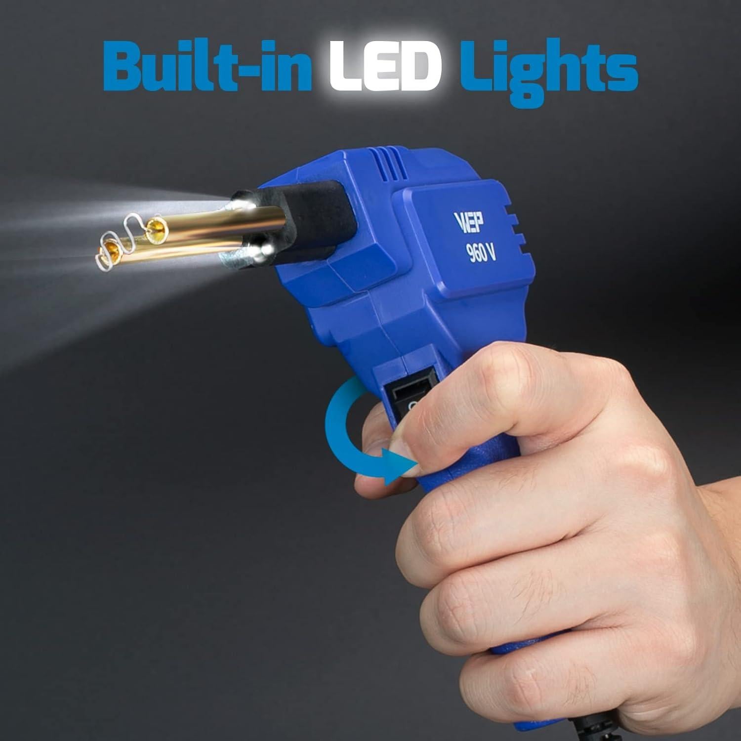 Kit de Soldador de Plástico WEP 960-V 110V con 200 Grampas