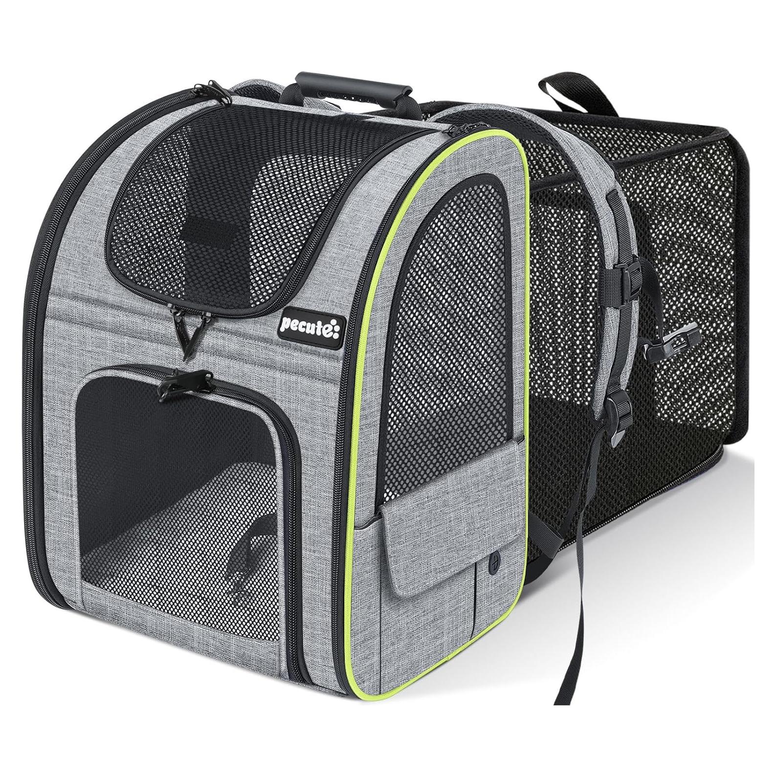 Mochila Transportadora Pecute Expandible para Gatos y Perros