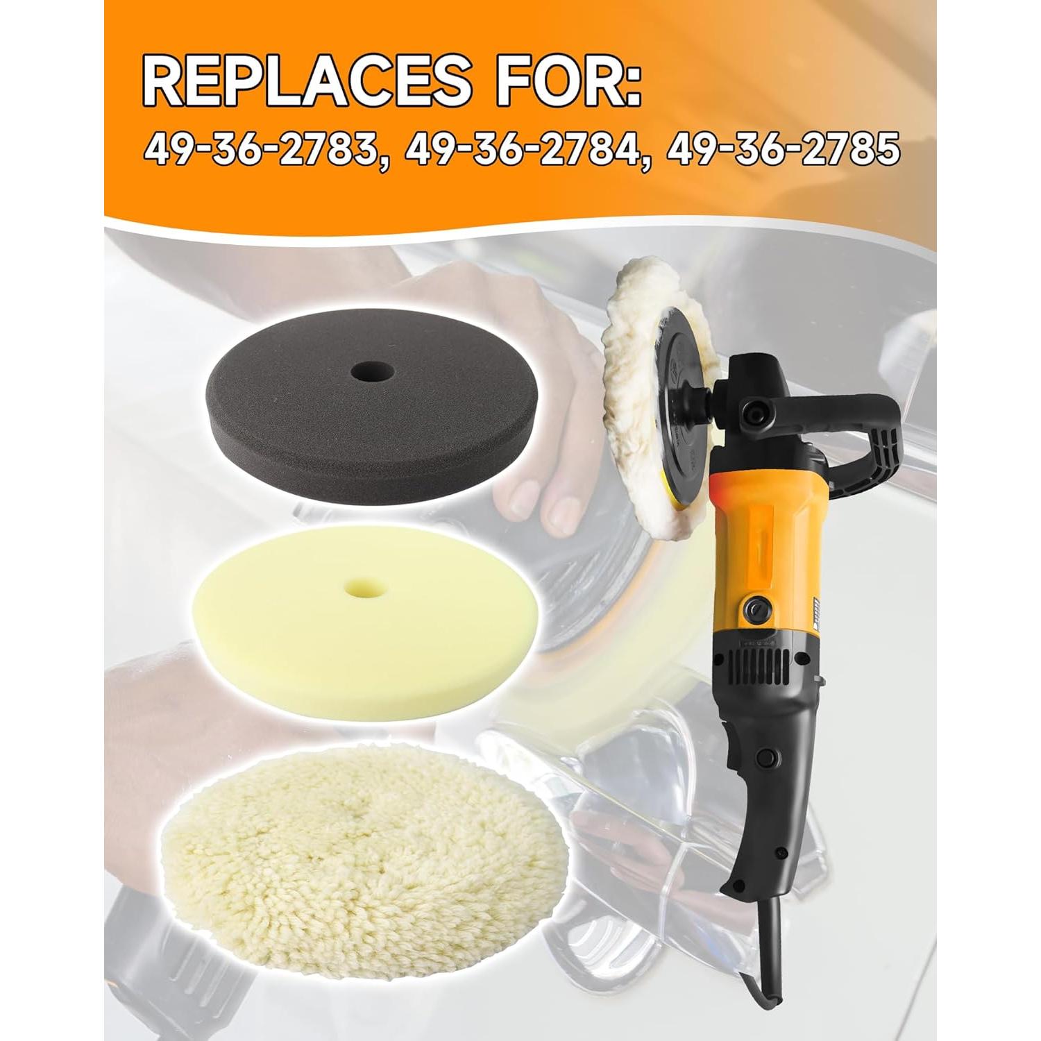 Kit de almohadillas de pulido Zorqon 7" (17.78 cm) para Milwaukee M18