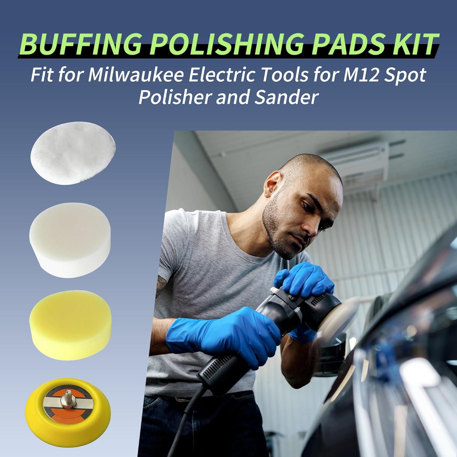 Kit de Accesorios de Pulido Milwaukee 49-36-2438 - 7 Almohadillas