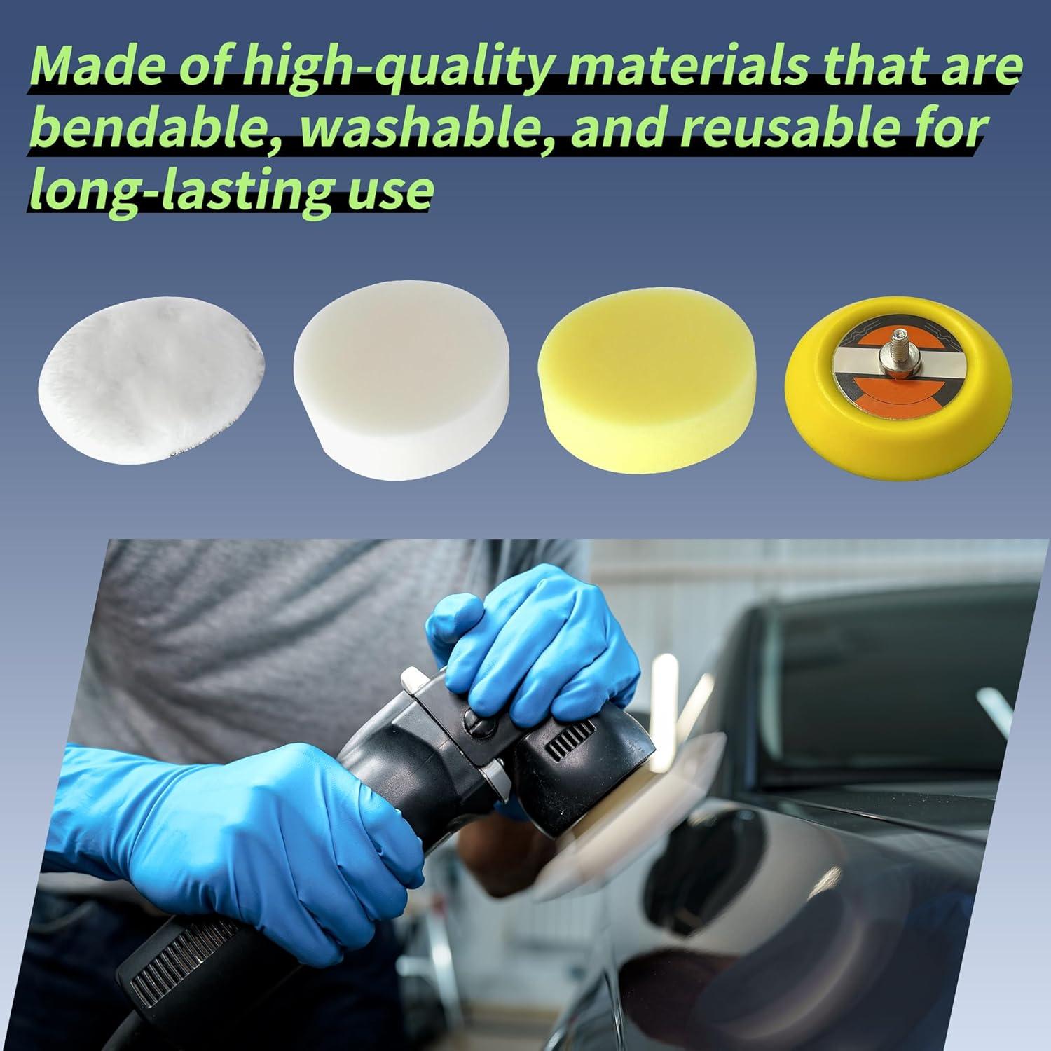 Kit de Accesorios de Pulido Milwaukee 49-36-2438 - 7 Almohadillas