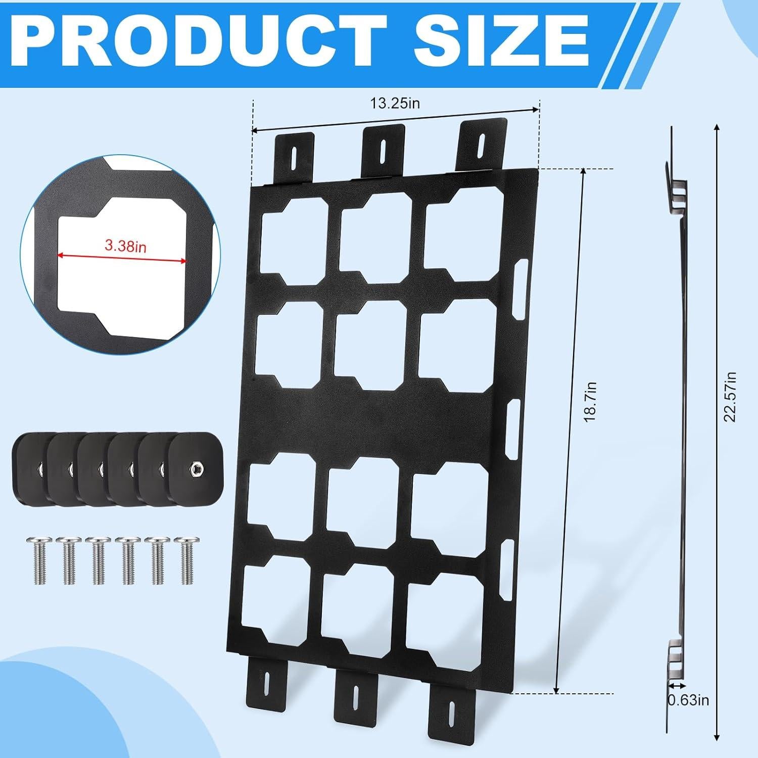 Placa de Montaje MorningRo para Milwaukee Packout - Acero Inoxidable