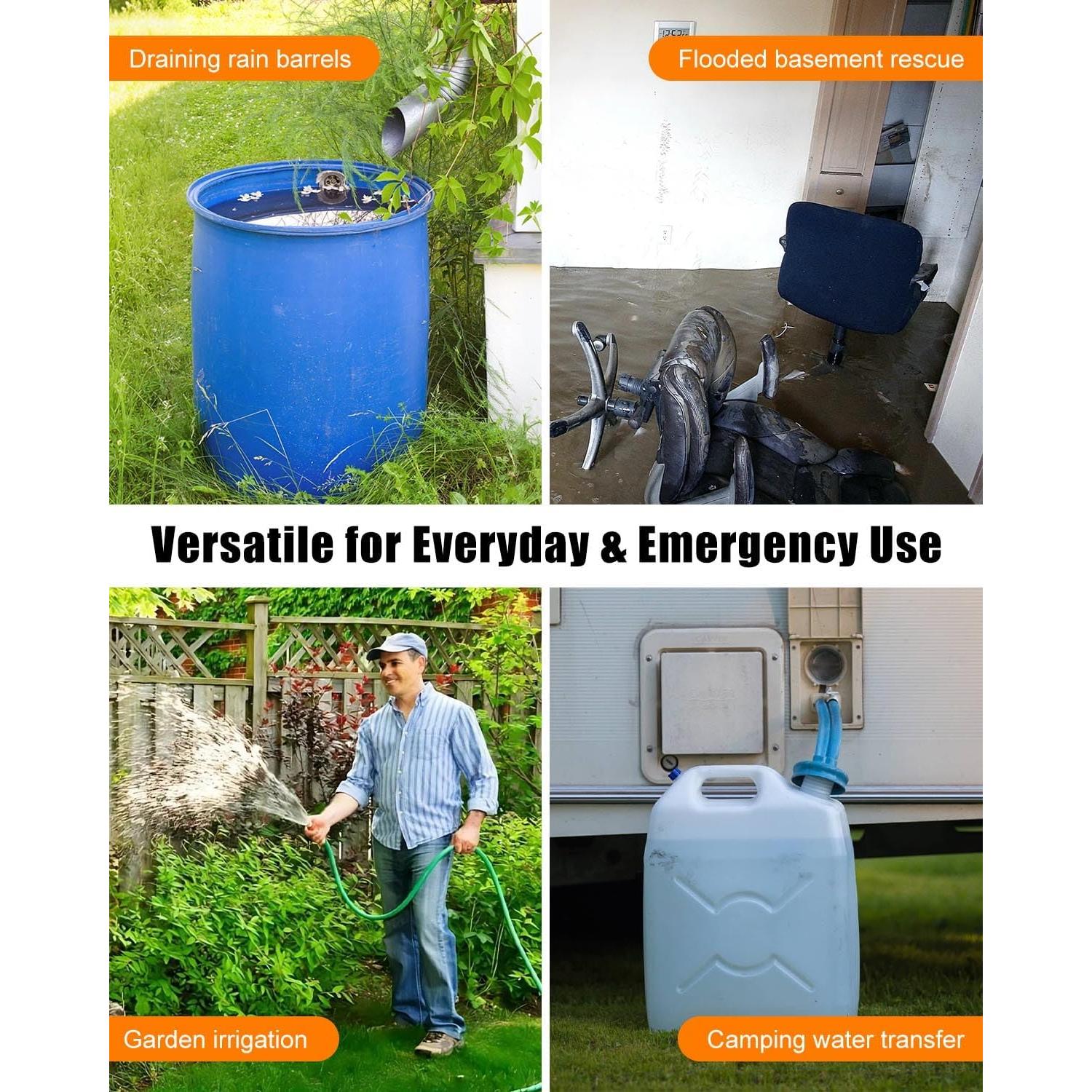 Mini Bomba de Agua UTKFHT 500GPH 18V Compatible Milwaukee