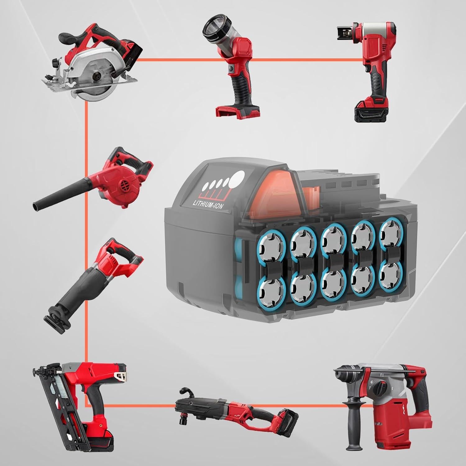 Batería Li-Ion 8.0Ah Milwaukee 18V Reemplazo 48-11-1852