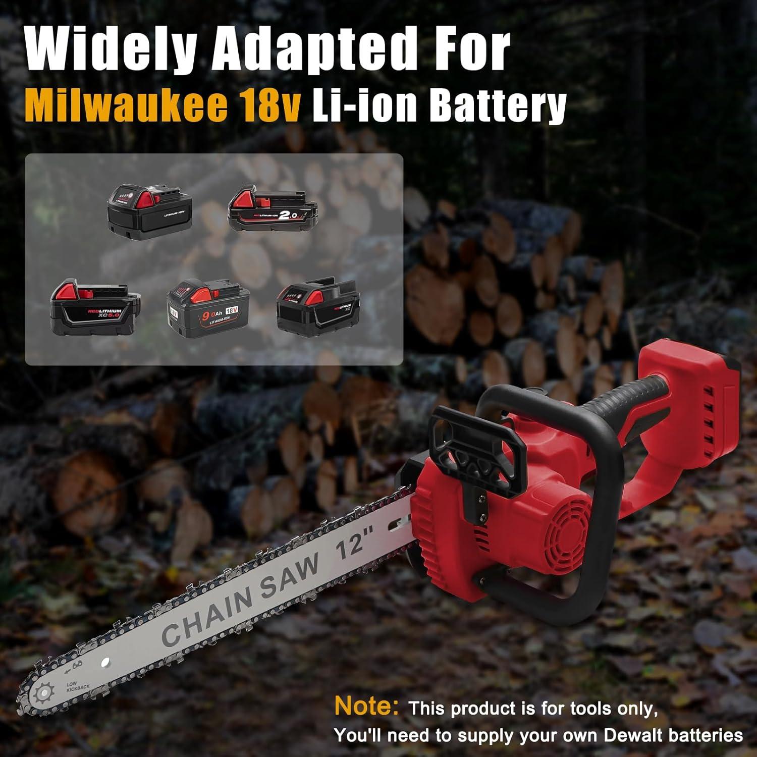 Mini Motosierra Inalámbrica Avitomo 12"/10" 18V para Poda