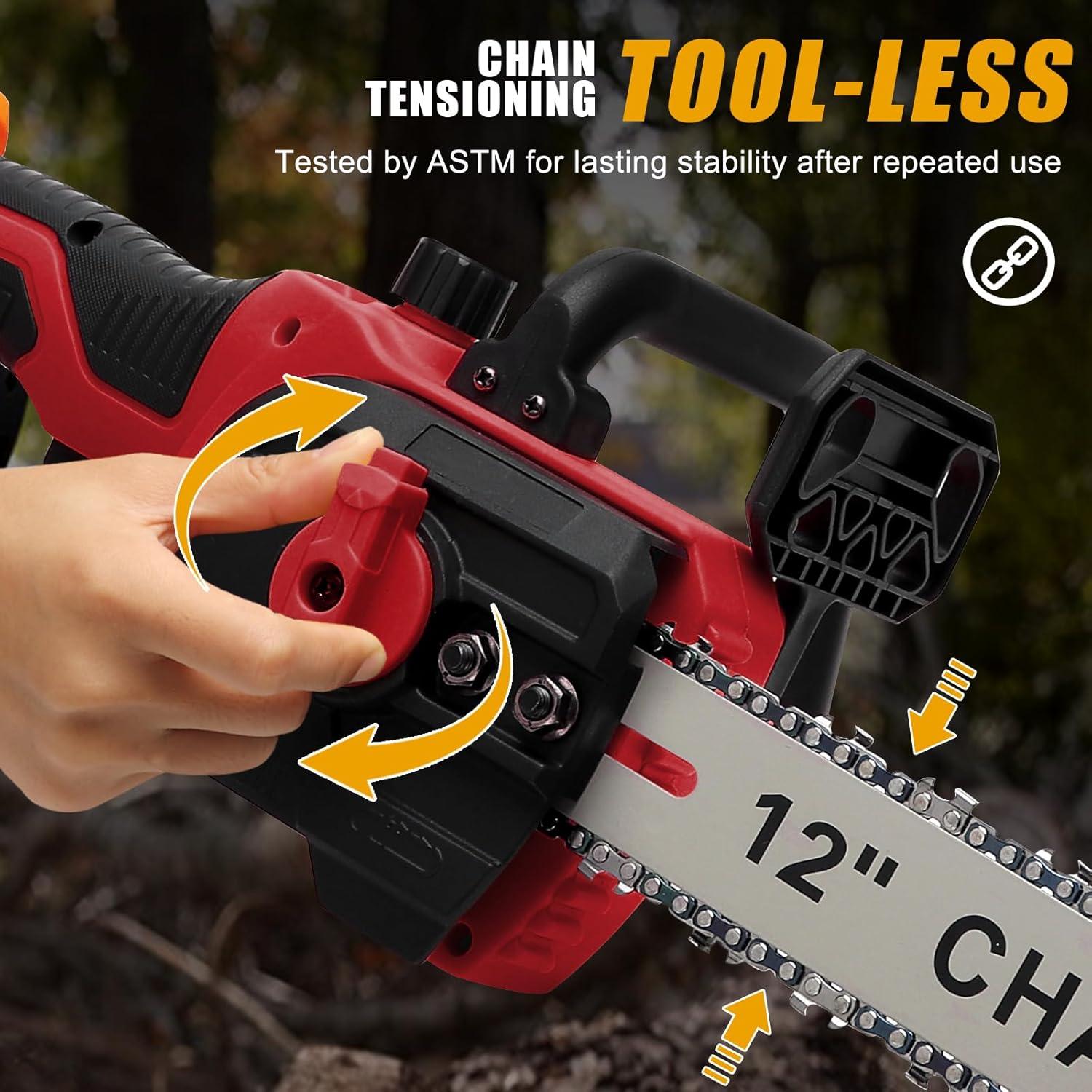 Mini Motosierra Inalámbrica Avitomo 12"/10" 18V para Poda