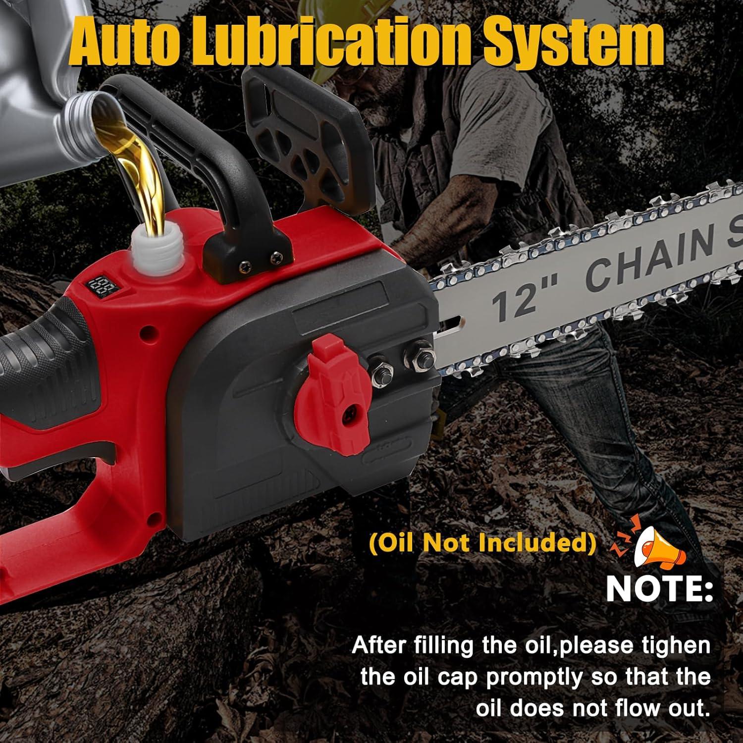 Sierra de Cadena Inalámbrica Laxsima 12" para Batería Milwaukee M18