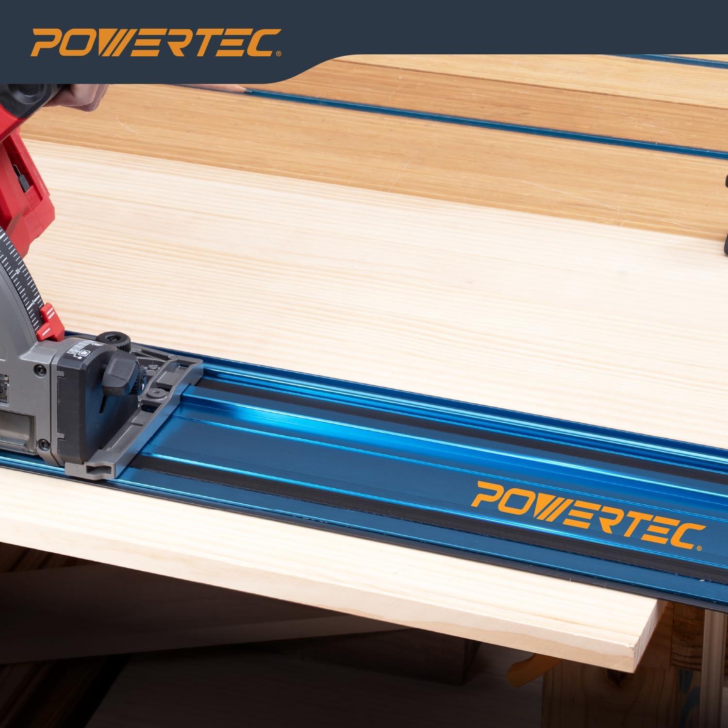 Juego de Rieles de Guía de Sierra POWERTEC 72153 110" Aluminio