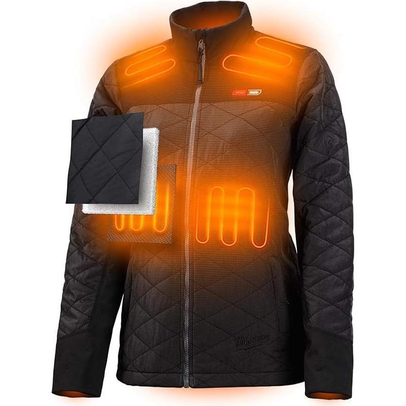 Chaqueta Térmica Milwaukee M12 AXIS para Mujeres - Mediana Negra