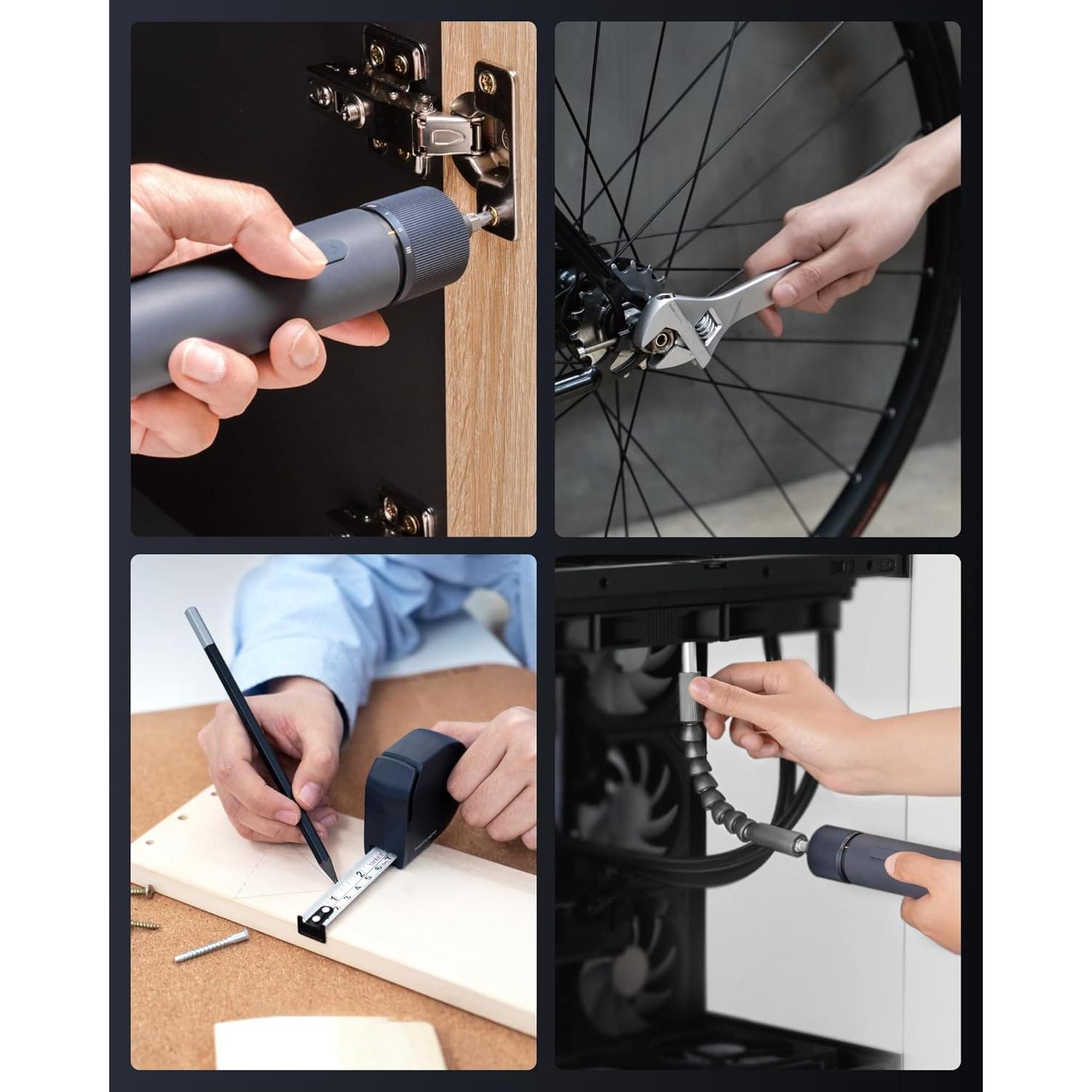 Kit de Herramientas HOTO 40 Piezas con Destornillador Eléctrico