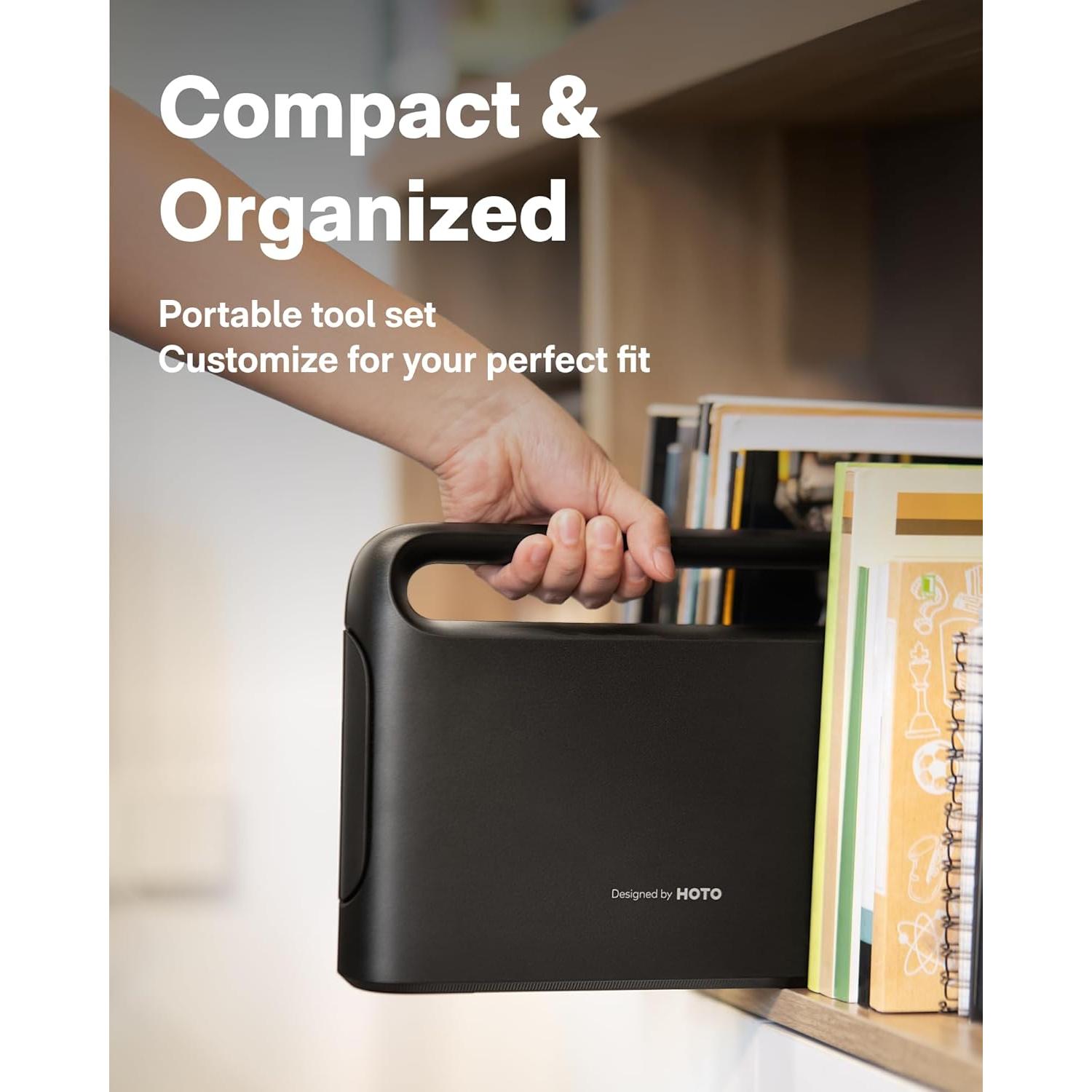 Kit de Herramientas HOTO 40 Piezas con Destornillador Eléctrico