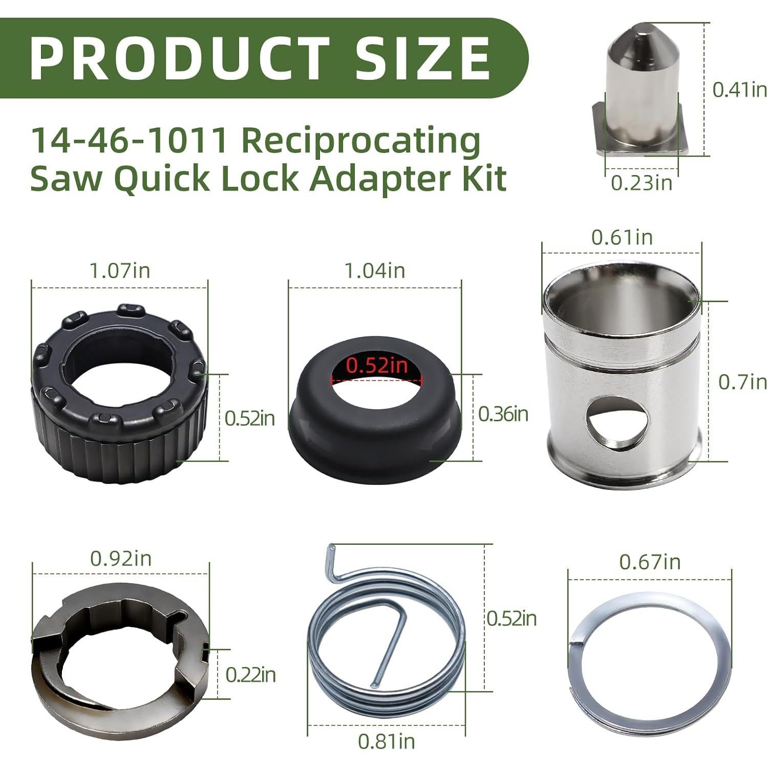 Kit Abrazadera Bloqueo Rápido 14-46-1011 para Sierra Recíproca