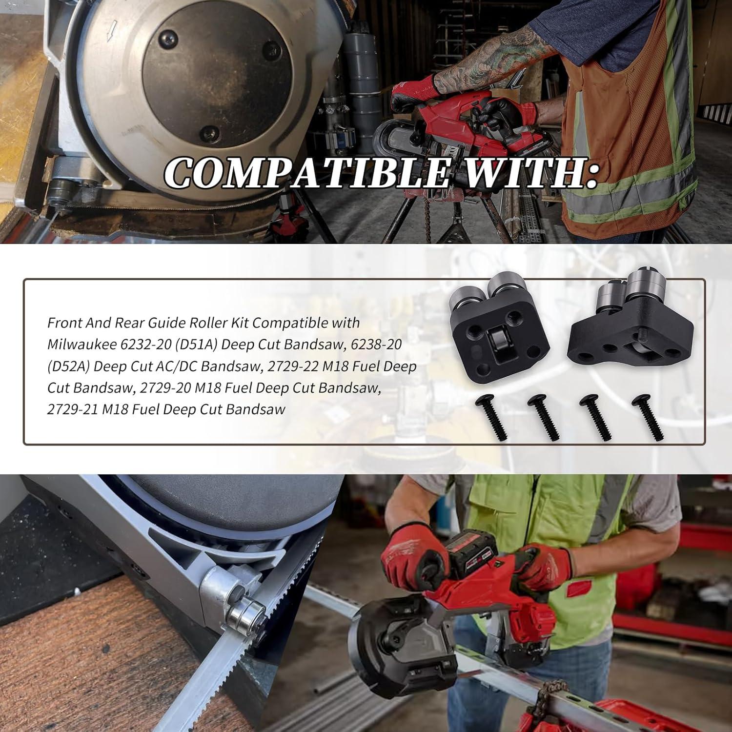 Kit de Rodillos Guía Delantero y Trasero Milwaukee 6232-20