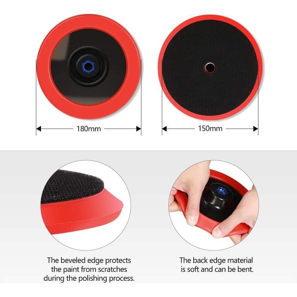 Discos de Pulido de Lana SPTA 8" 100% Natural Set de 4