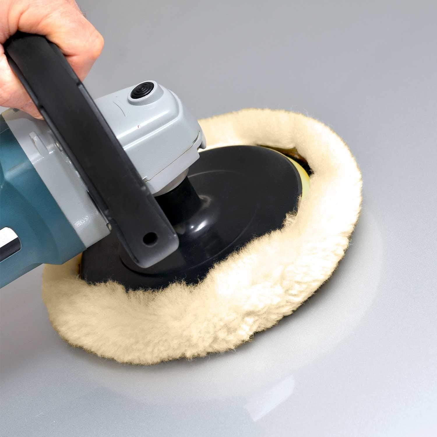 Discos de Pulido de Lana SPTA 8" 100% Natural Set de 4