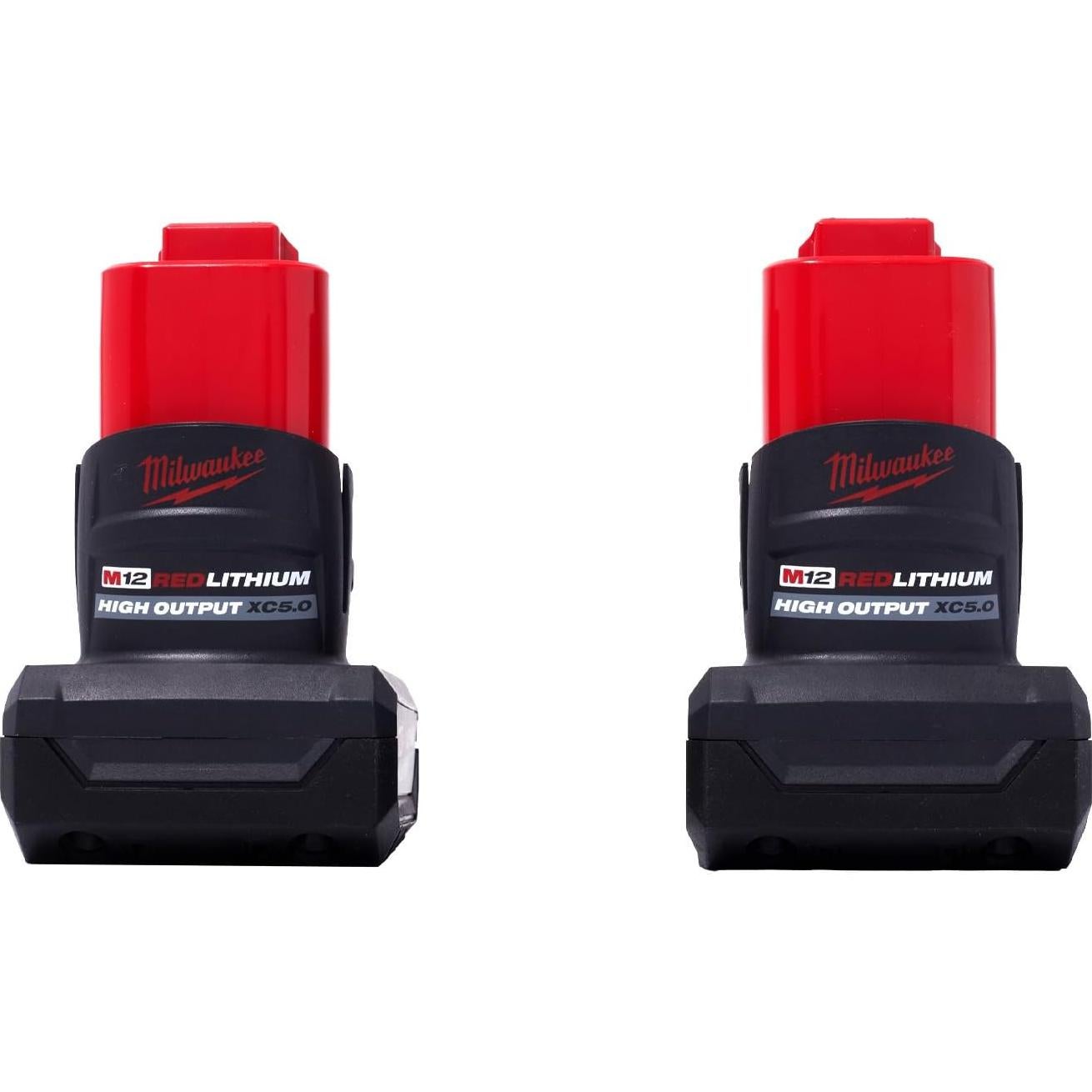 Baterías Milwaukee M12 12V Ión Litio 5.0 Ah 2-Pack