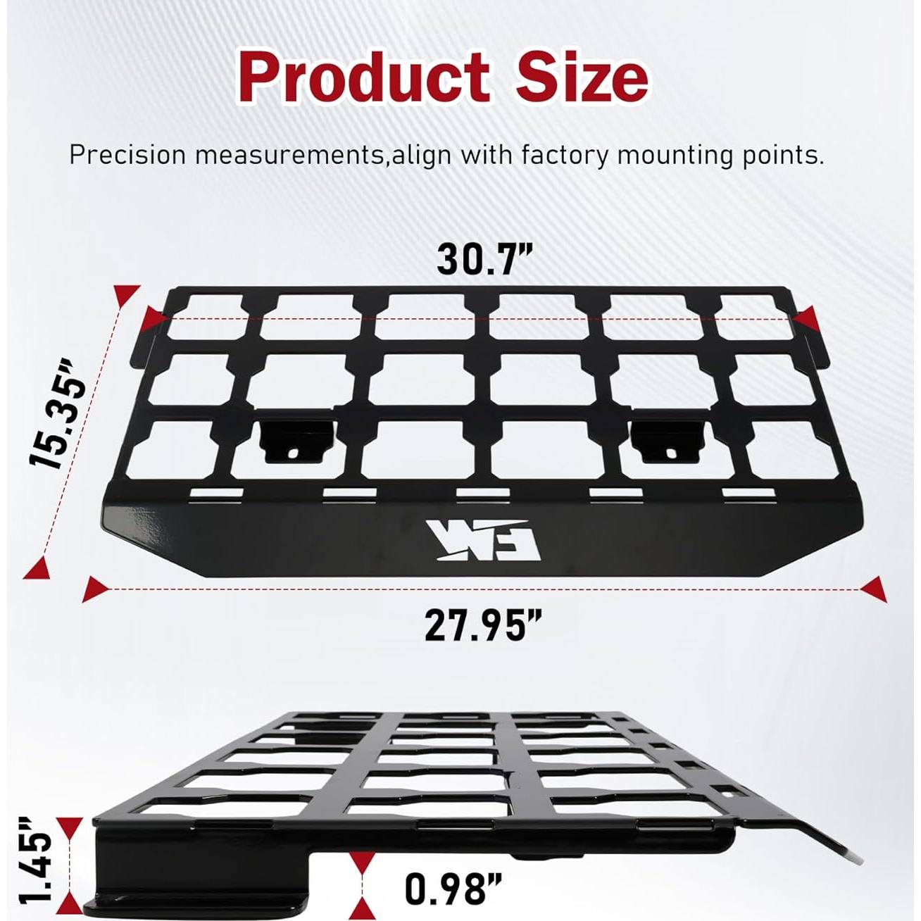 Placa de Montaje ELITEWILL 1.5 para Milwaukee Packout - Negro