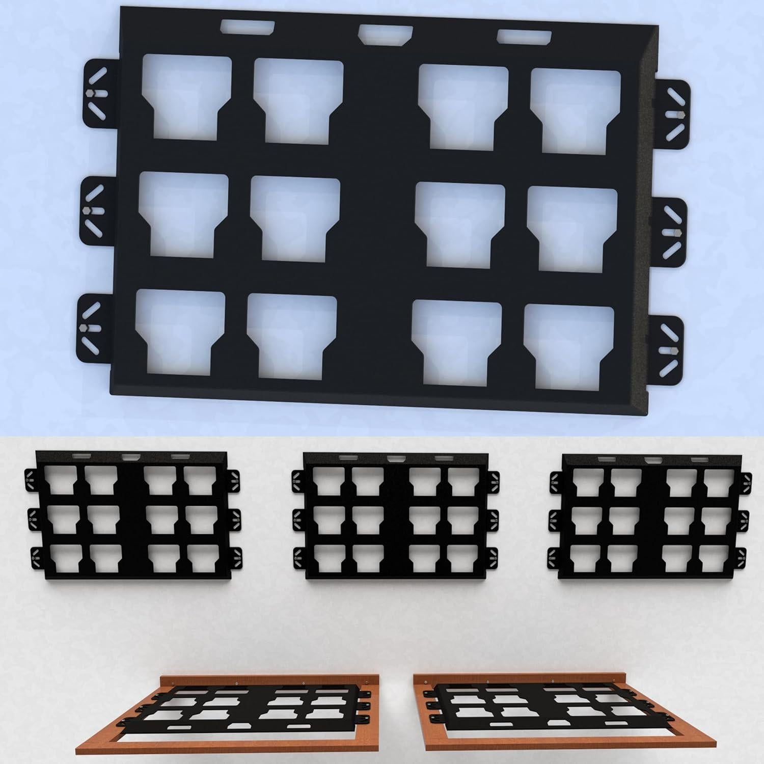 Placa de Montaje Packout Milwaukee - Metal 2 Piezas 99.79 kg