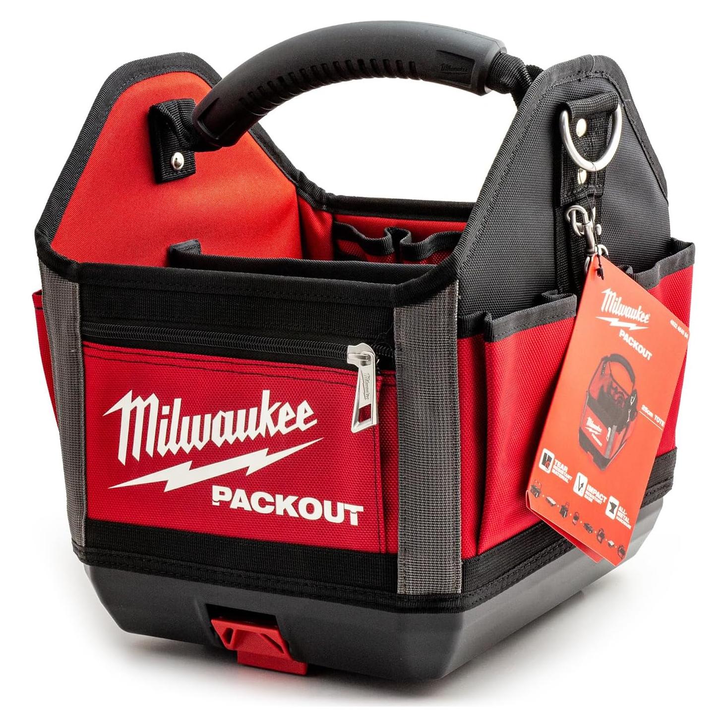 Bolsa de Herramientas Tote Milwaukee PACKOUT 25cm Roja