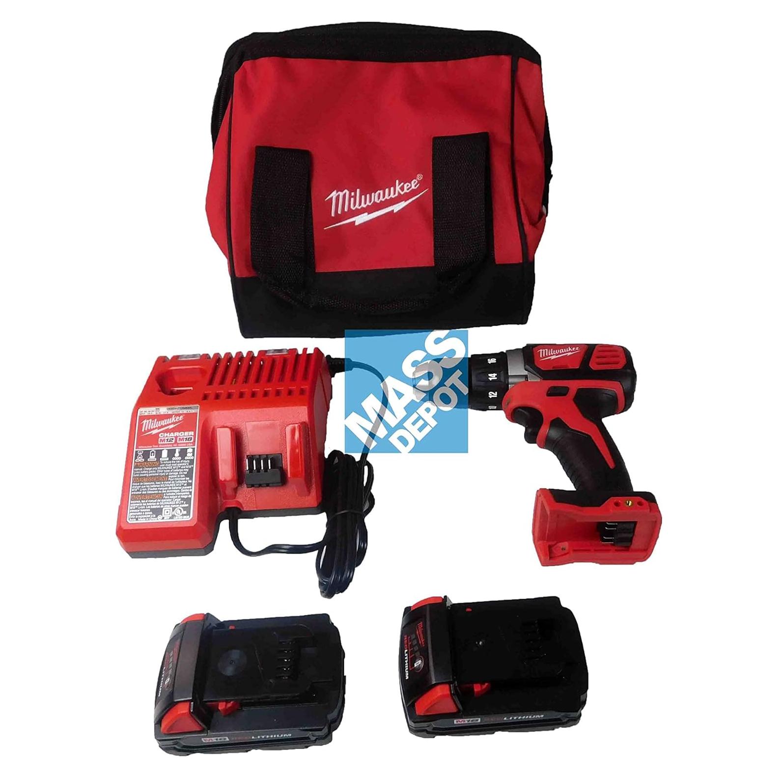 Taladro Atornillador Milwaukee M18 Compacto 1/2" 500 lbs-pulg