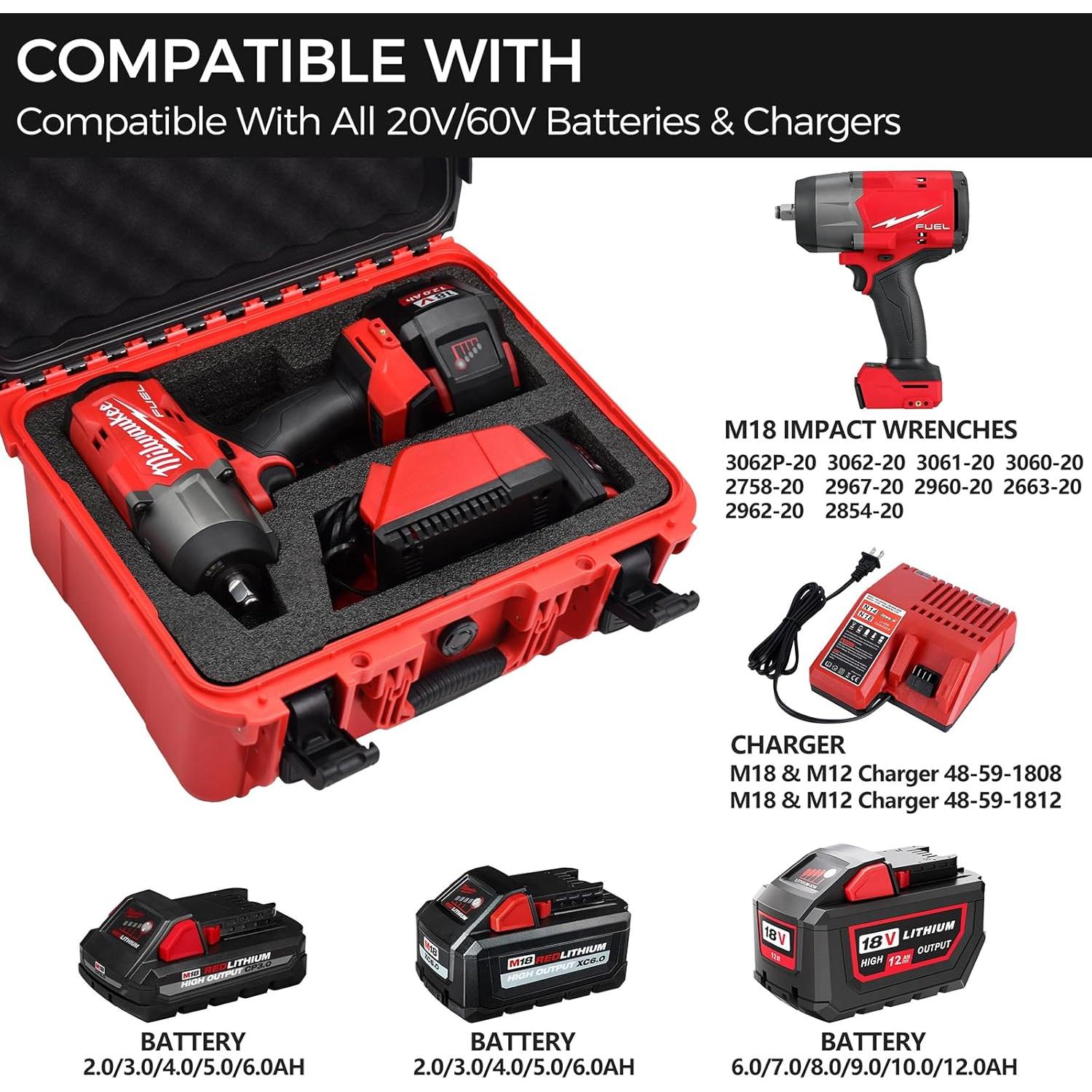 Estuche Duro Impermeable Turokacase para Llave Milwaukee M18