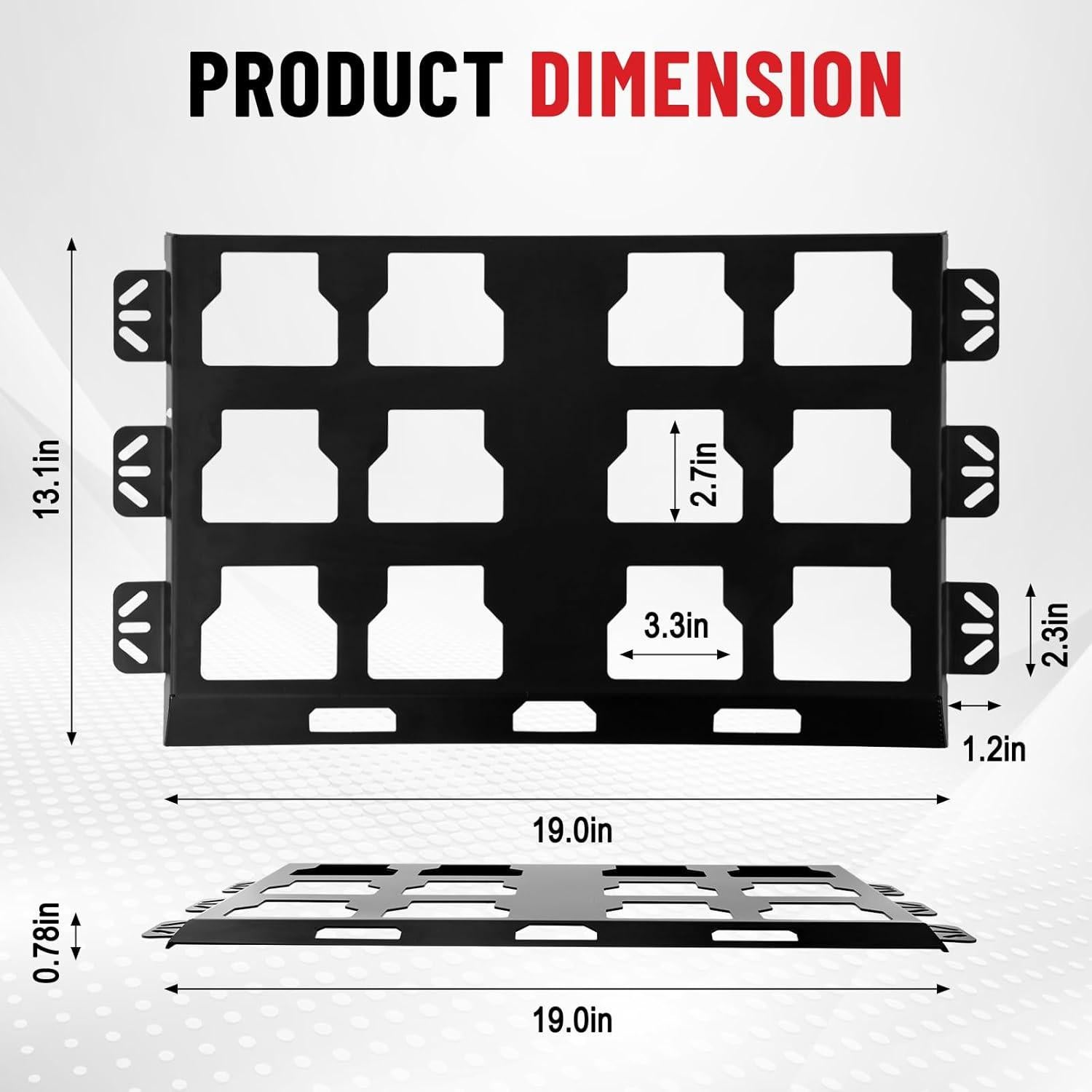 Placa de Montaje BYERN AUTO para Milwaukee Packout 1 pcs
