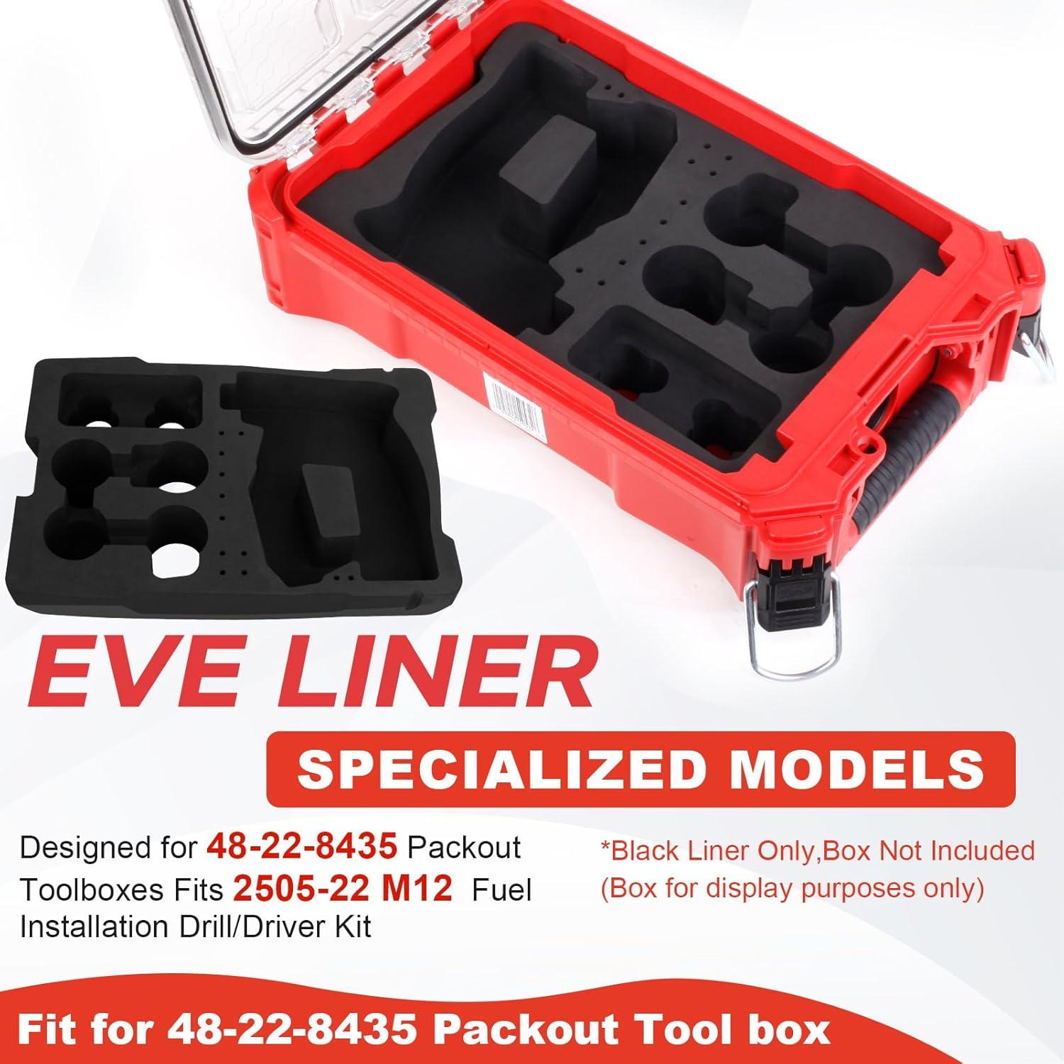 Inserto de Espuma EVA Milwaukee 48-22-8435 para Taladro 2505-22 M12