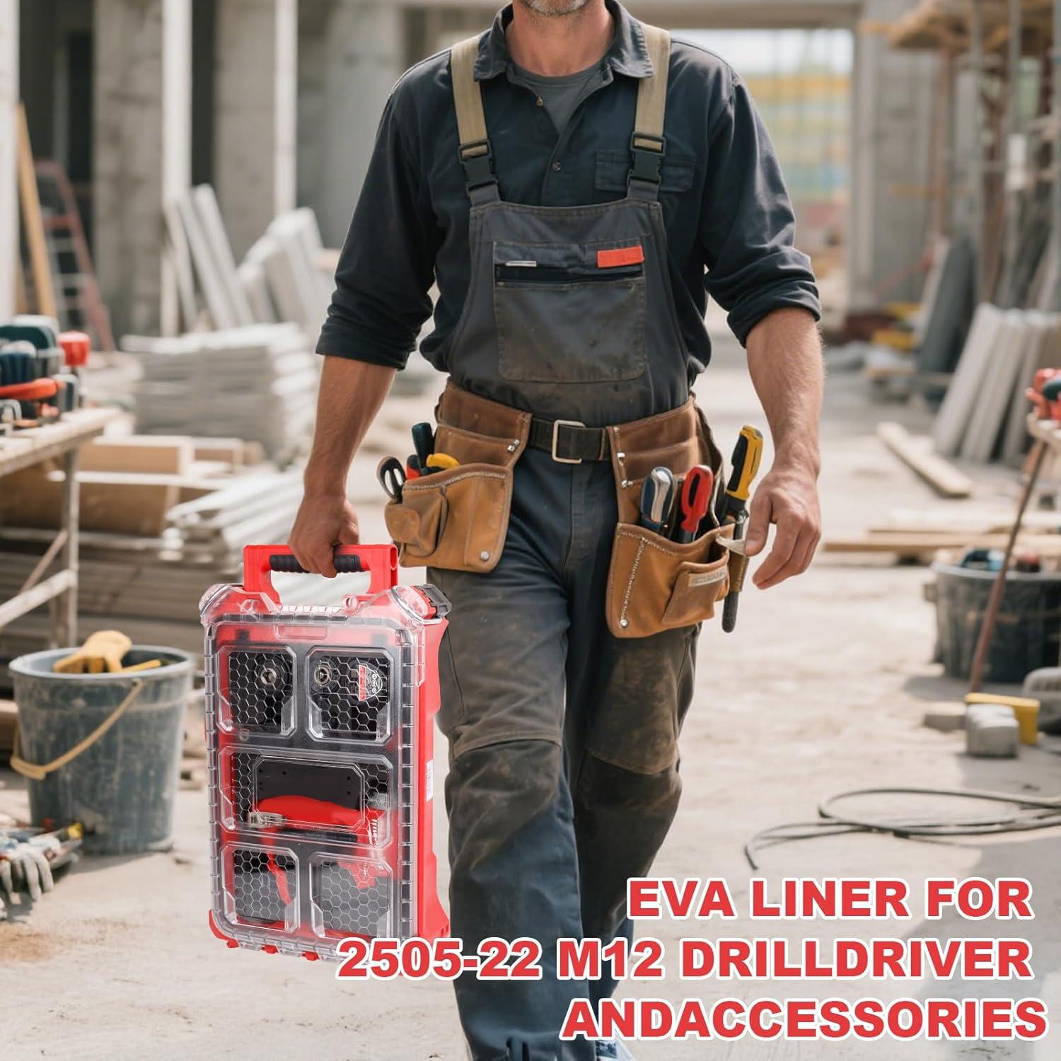 Inserto de Espuma EVA Milwaukee 48-22-8435 para Taladro 2505-22 M12