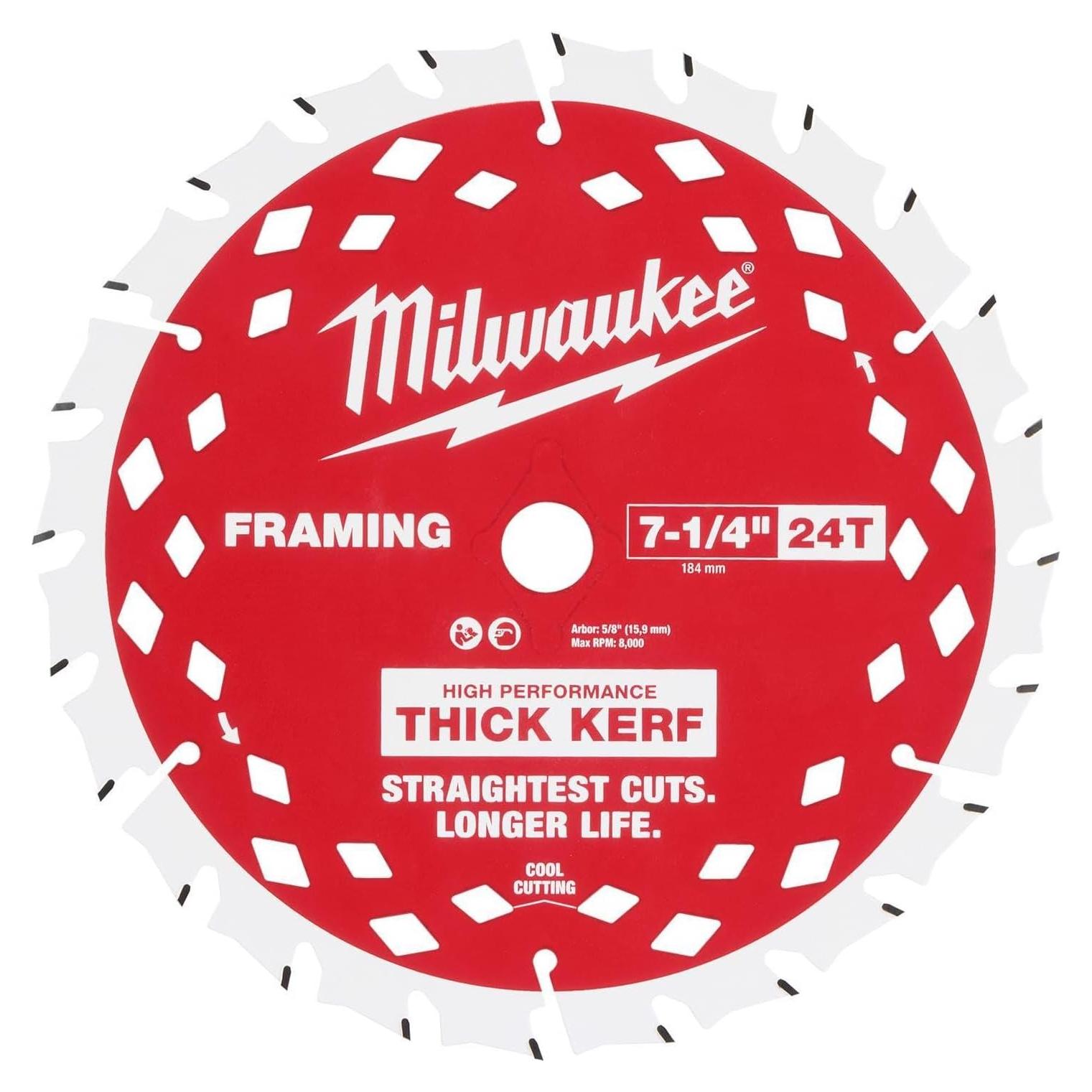 Sierra Circular Milwaukee 7-1/4" 24T Carburo 48-40-0740