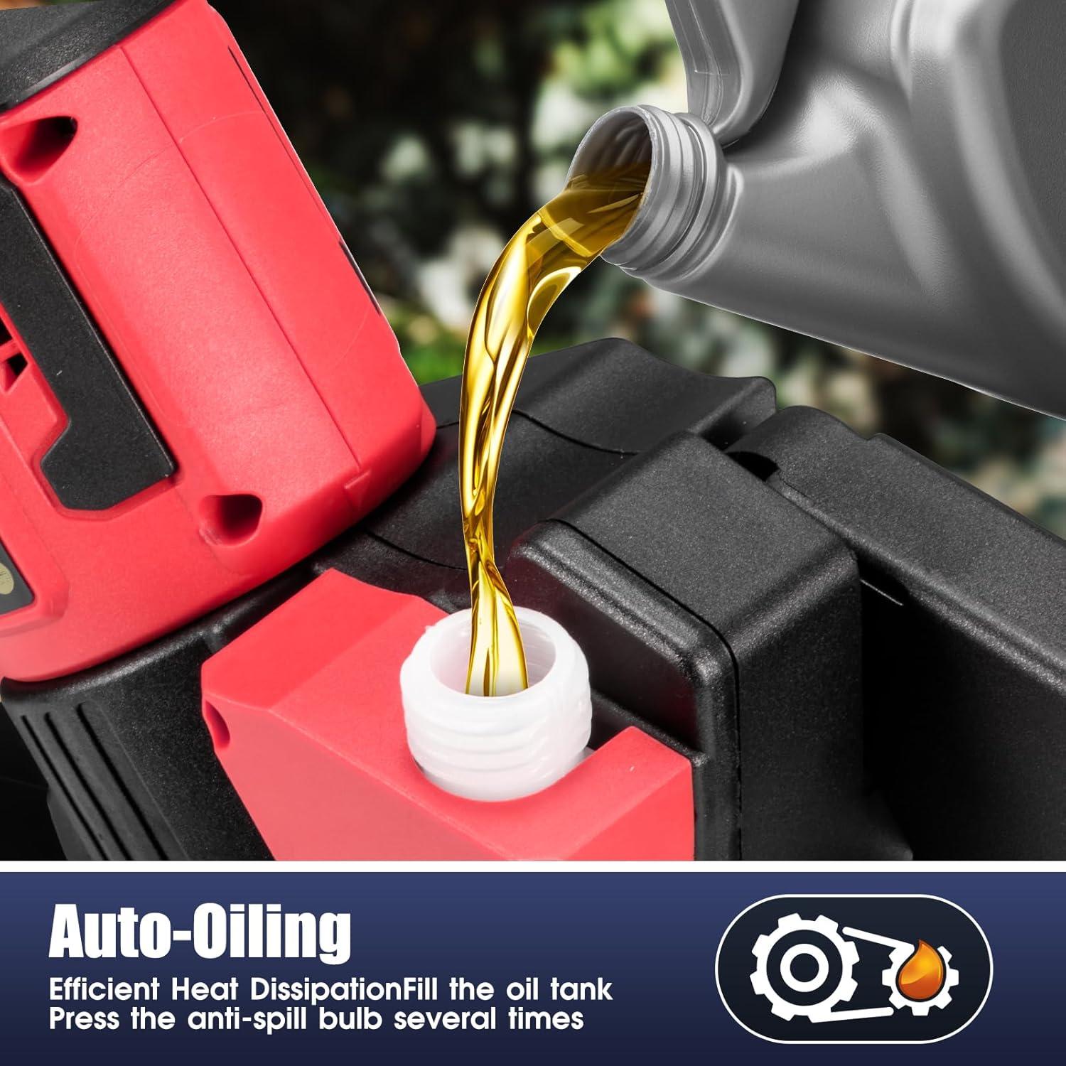 Mini Motosierra Eléctrica Milwaukee 18V 8" Autoengrasado