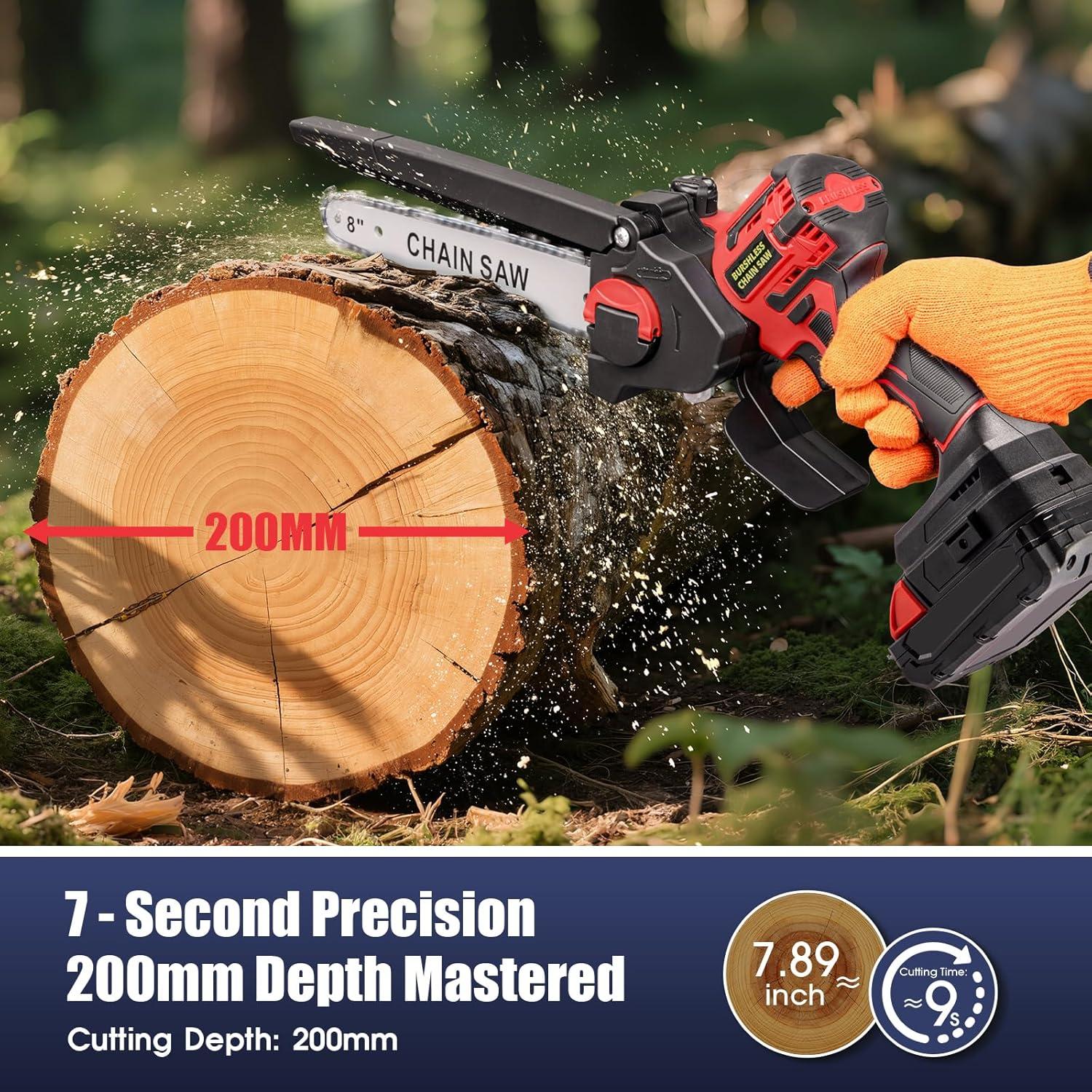 Mini Motosierra Eléctrica Milwaukee 18V 8" Autoengrasado