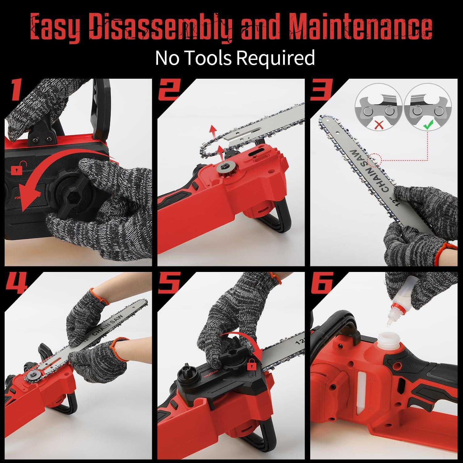 Motosierra eléctrica Milwaukee M18 12" sin batería, 300W