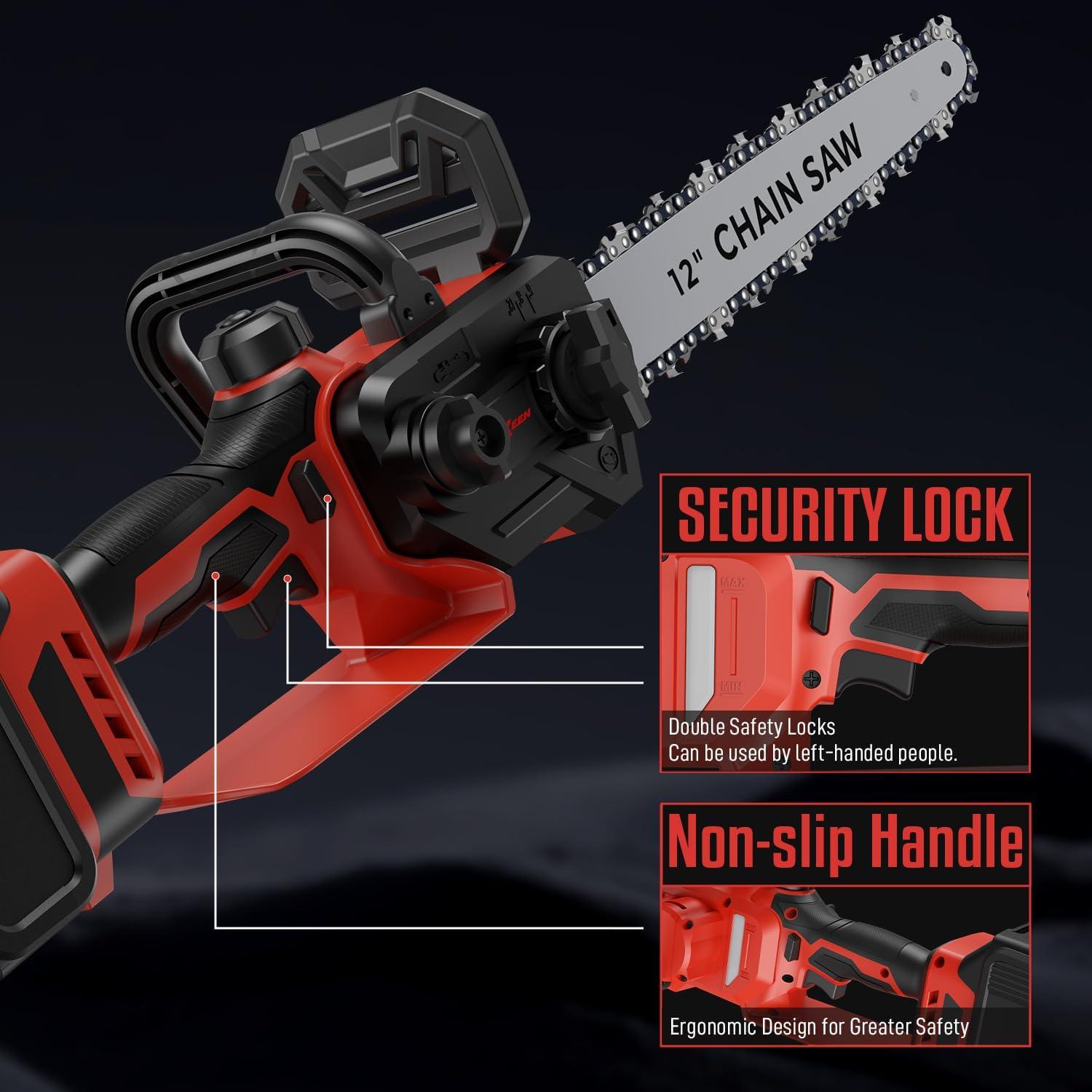 Motosierra eléctrica Milwaukee M18 12" sin batería, 300W