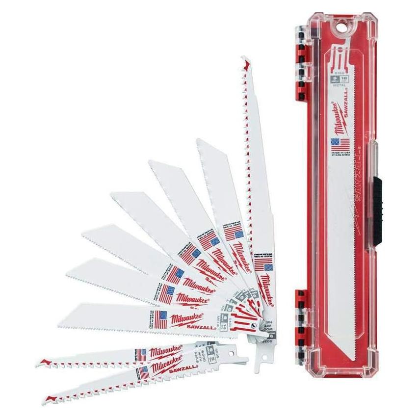 Juego de Hojas de Sierra Recíproca Milwaukee 10PC TPI 14-24-5-18