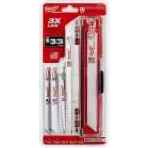 Juego de Hojas de Sierra Recíproca Milwaukee 10PC TPI 14-24-5-18