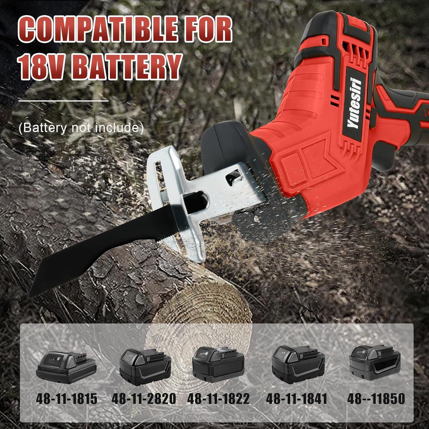 Sierra Recíproca Inalámbrica Yutesiri 18V, 3000 SPM, 1.39 kg