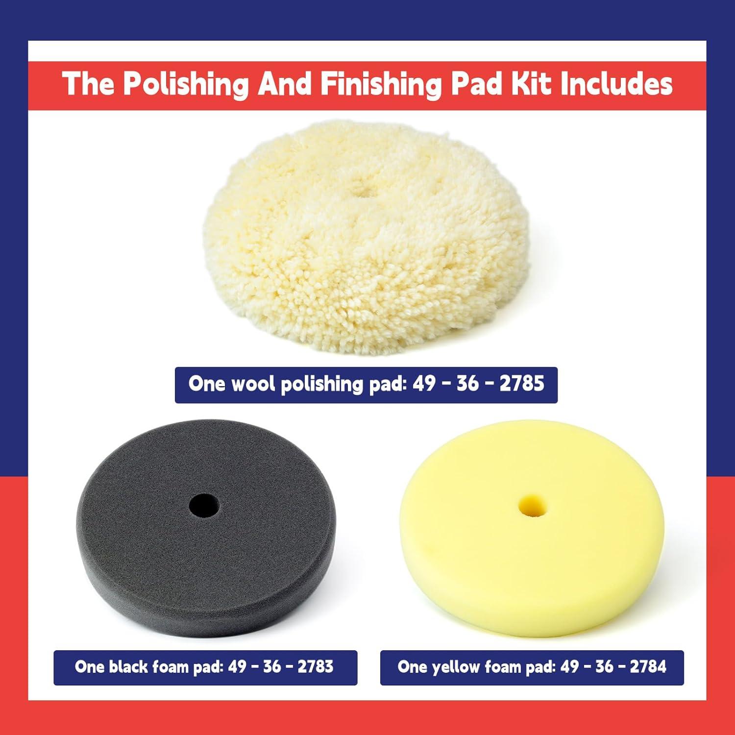 Kit de almohadillas de pulido Dusledel 7" compatible Milwaukee M18