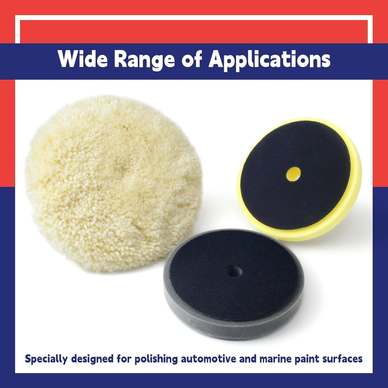 Kit de almohadillas de pulido Dusledel 7" compatible Milwaukee M18