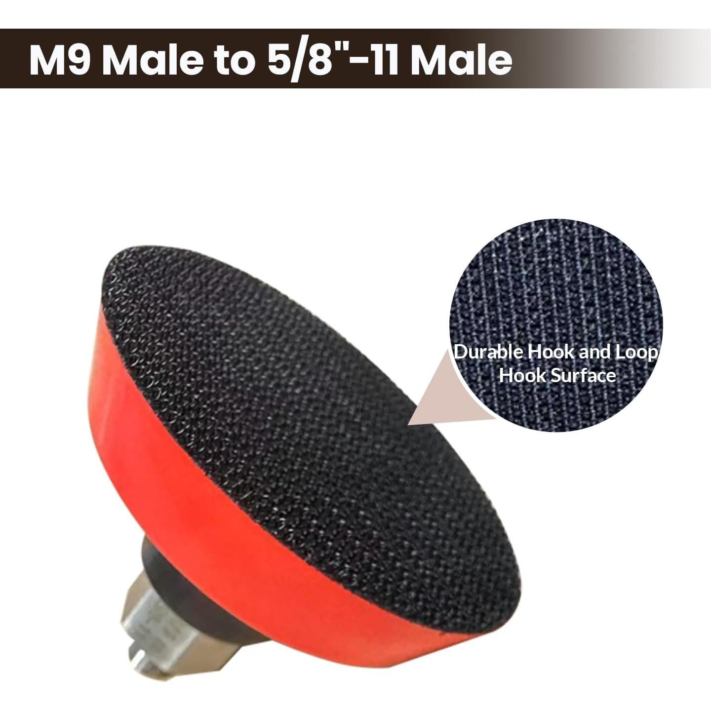 Pad de Respaldo Lijado/Pulido 3" Noyfemr con Adaptador M9 a 5/8"