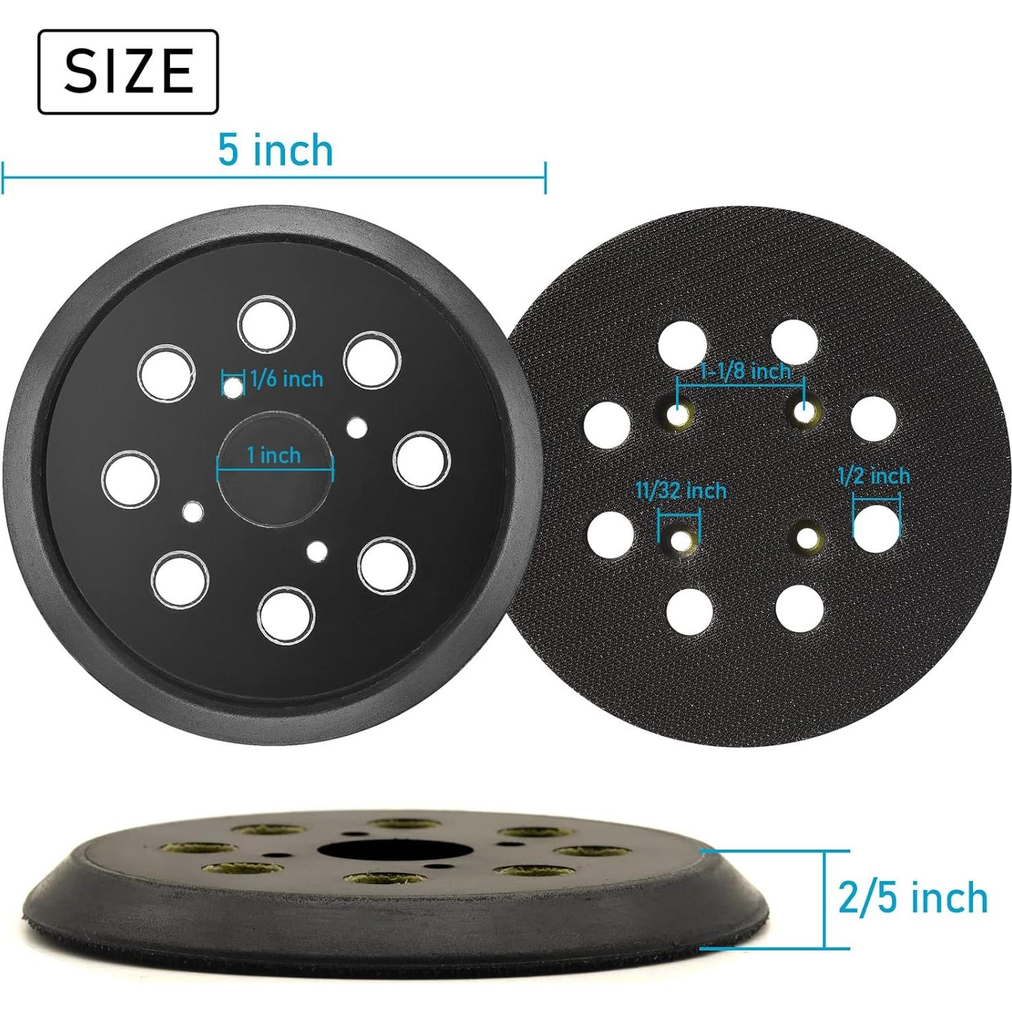 Pad de Lijado 5" Donanim para Lijadoras Orbitales - Paquete de 4