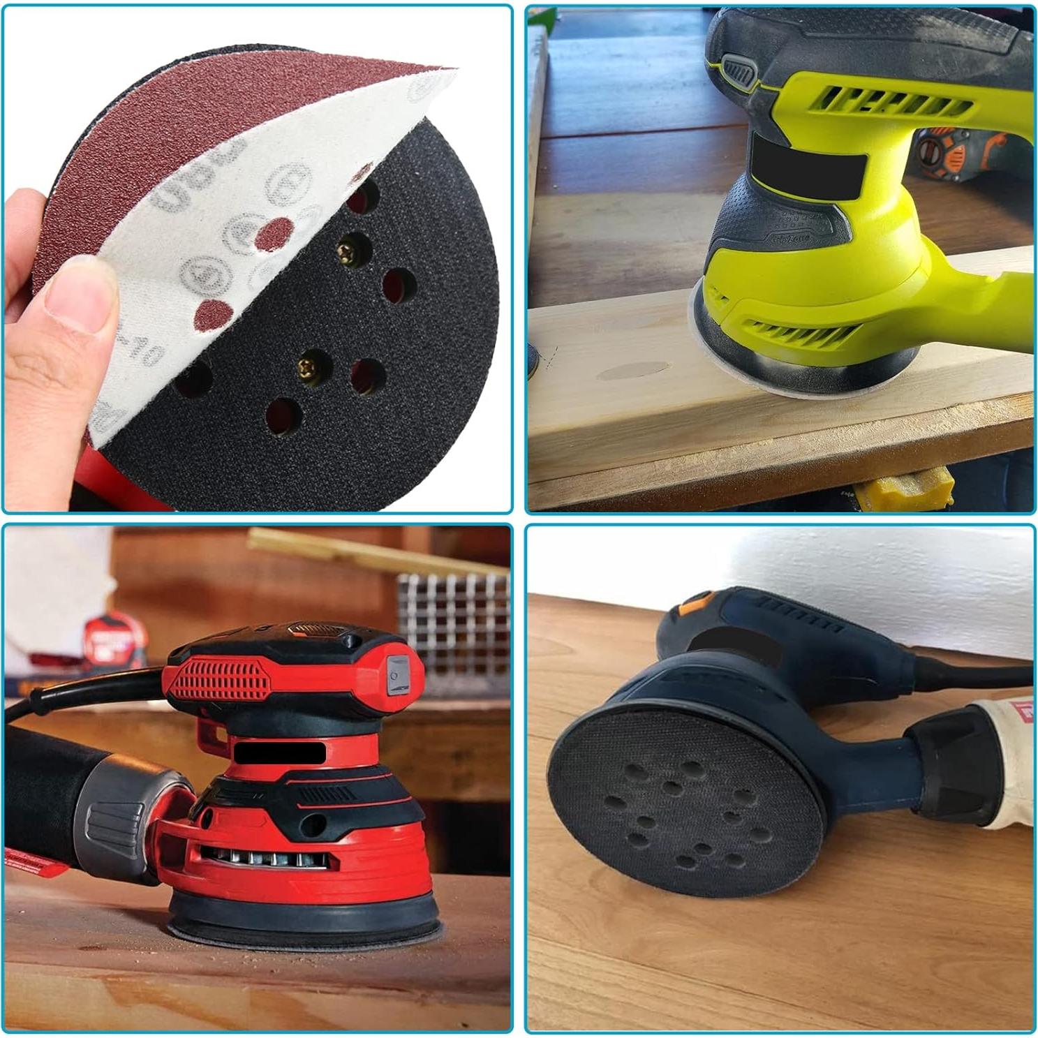 Pad de Lijado 5" Donanim para Lijadoras Orbitales - Paquete de 4