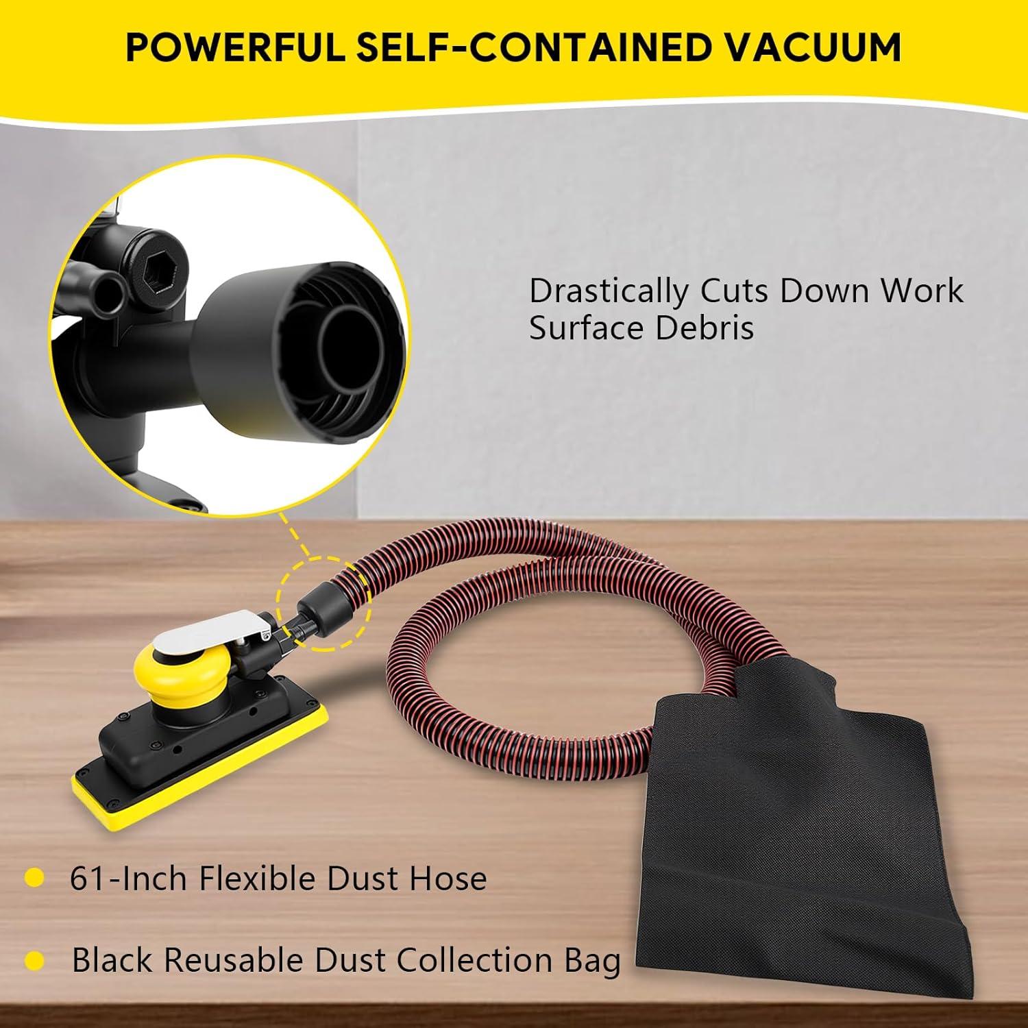 Lijadora Orbital Neumática BBTEQEKN 70mm 10000 RPM Libre de Polvo