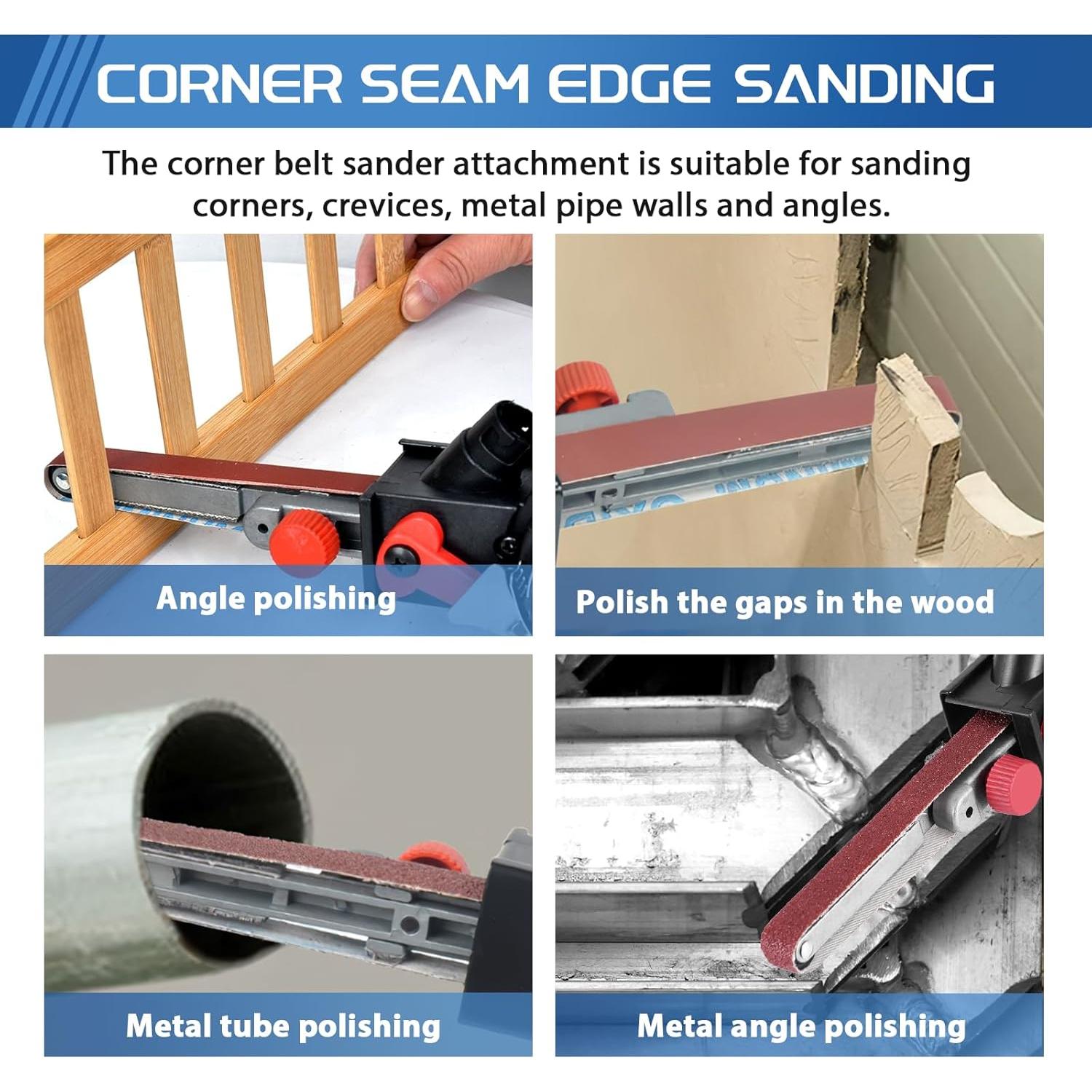Adaptador Lijadora de Banda MSFULLSEA con 10 Cintas 45.2x1.5cm