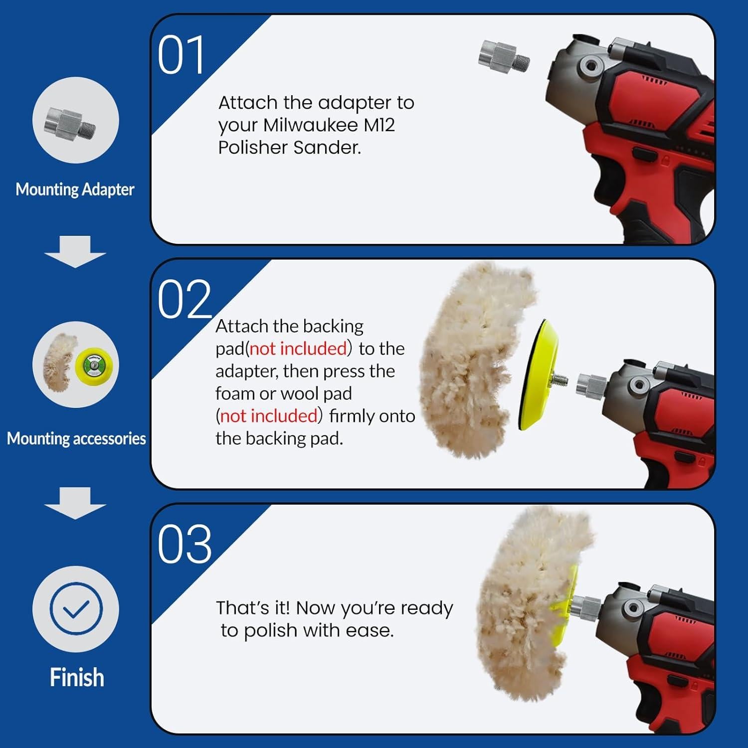 Adaptador de Rosca M9 a 5/16"-24 y 1/4"-20 Noyfemr