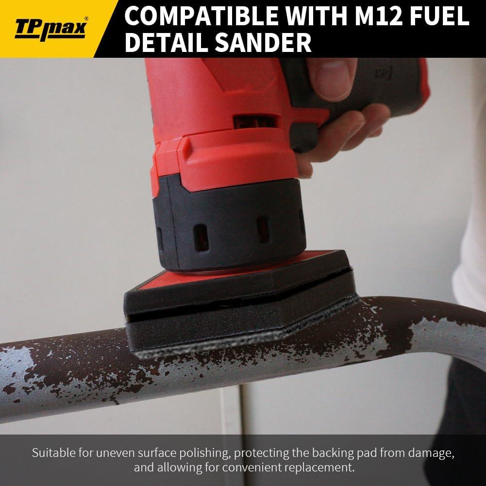 Paquete de 5 almohadillas de espuma TPmax 90x65 mm para lijadora M12