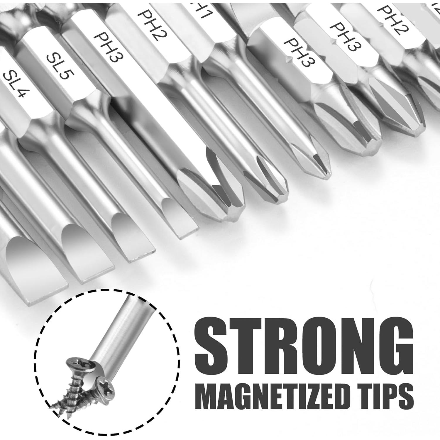 Juego de 22 Piezas de Puntas de Destornillador NAUIX S2