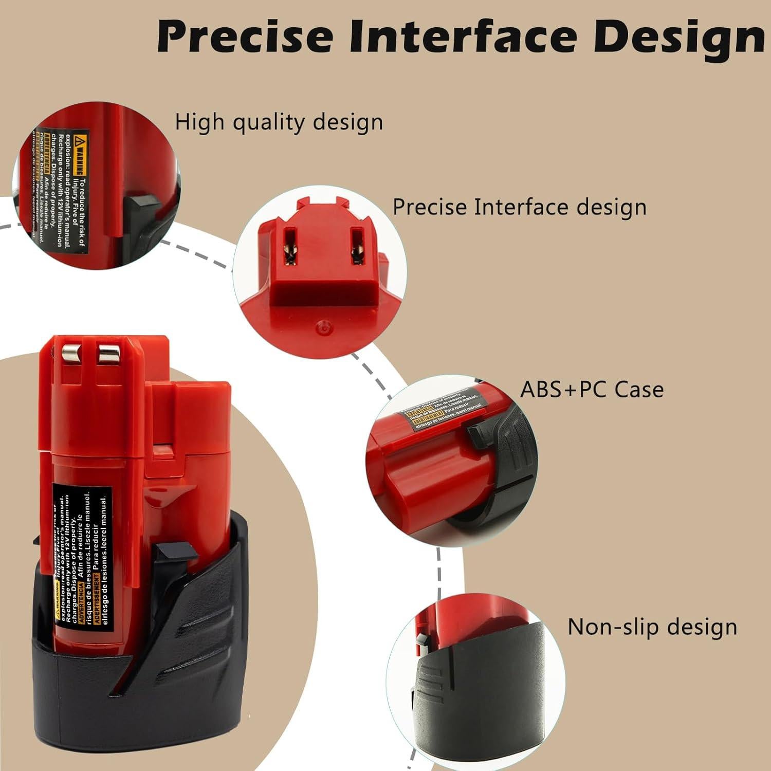 Batería de Reemplazo 12V 4000mAh Bmcot para Herramientas
