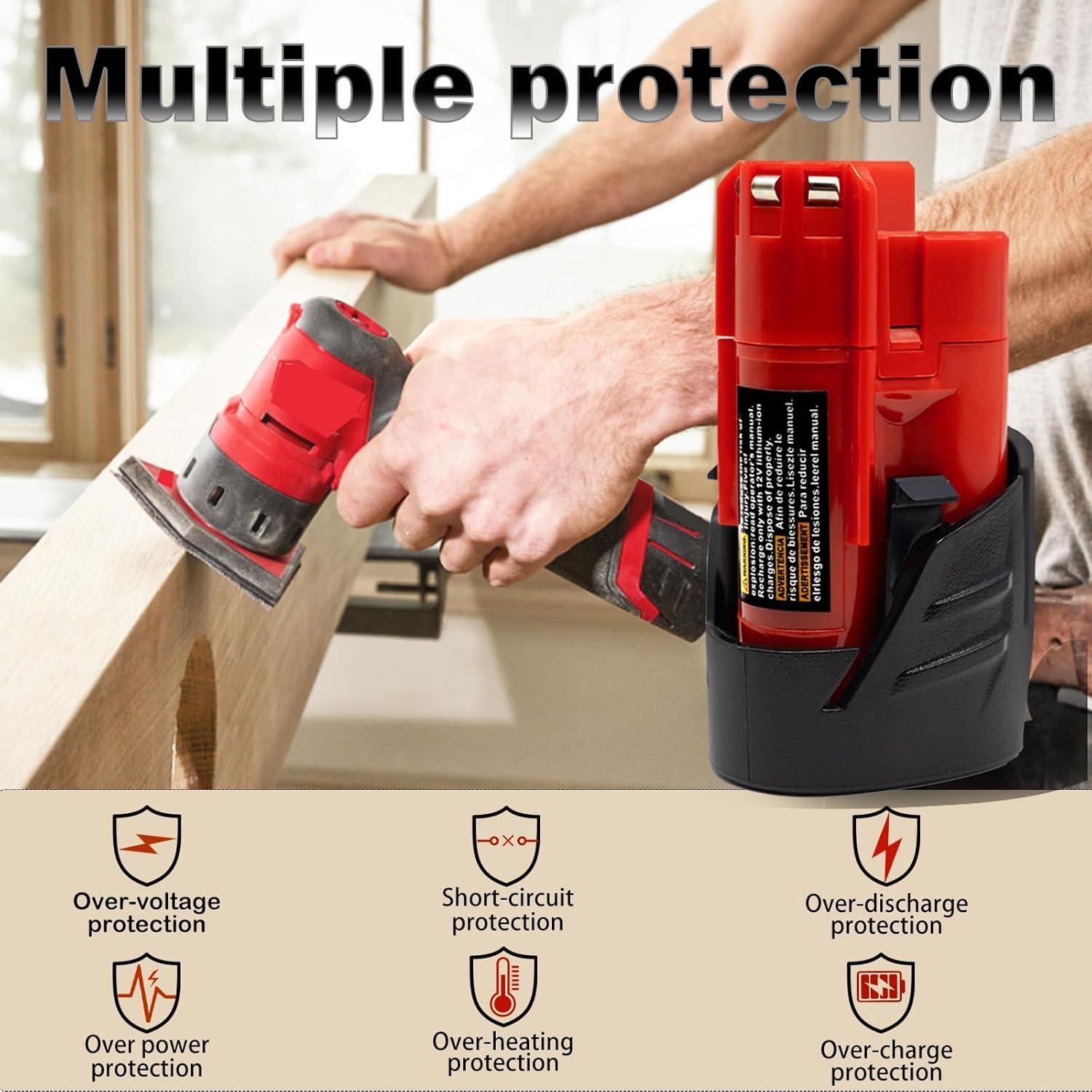 Batería de Reemplazo 12V 4000mAh Bmcot para Herramientas